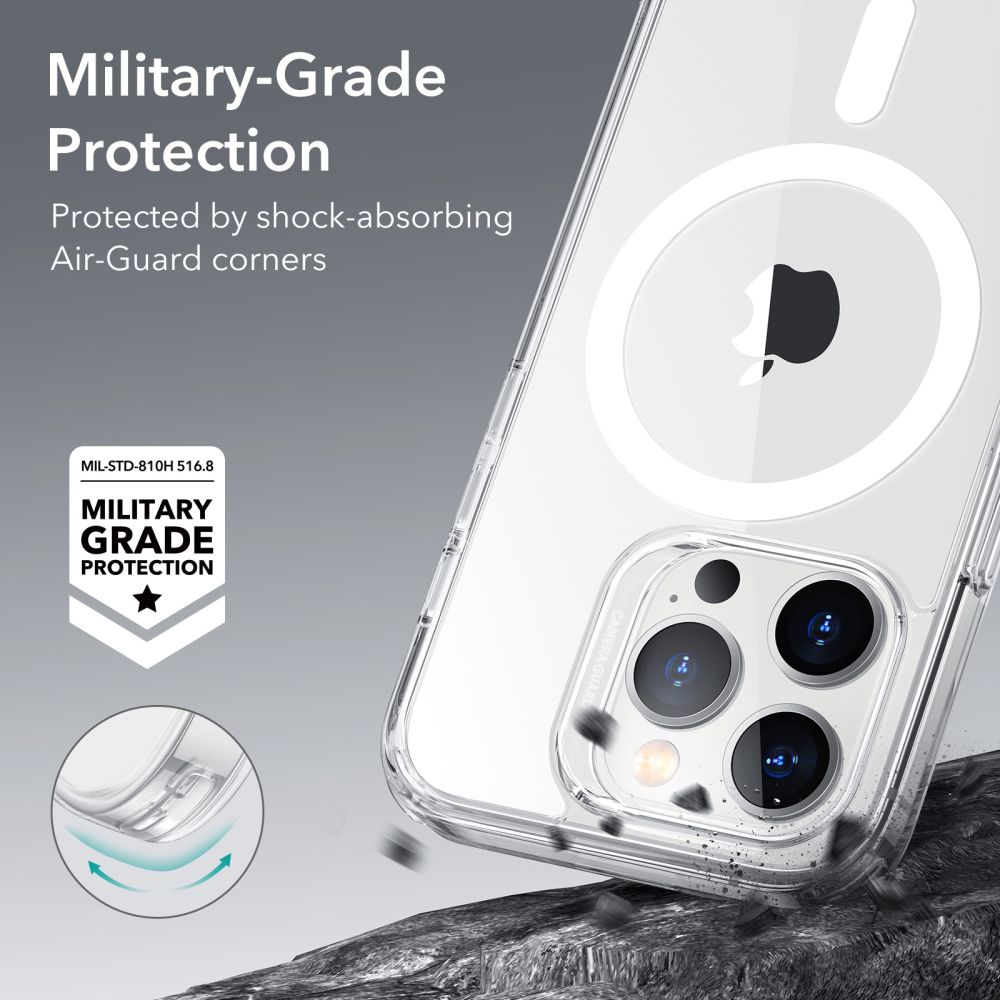 Classic Hybrid HaloLock MagSafe iPhone 14 Pro Max Gjennomsiktig