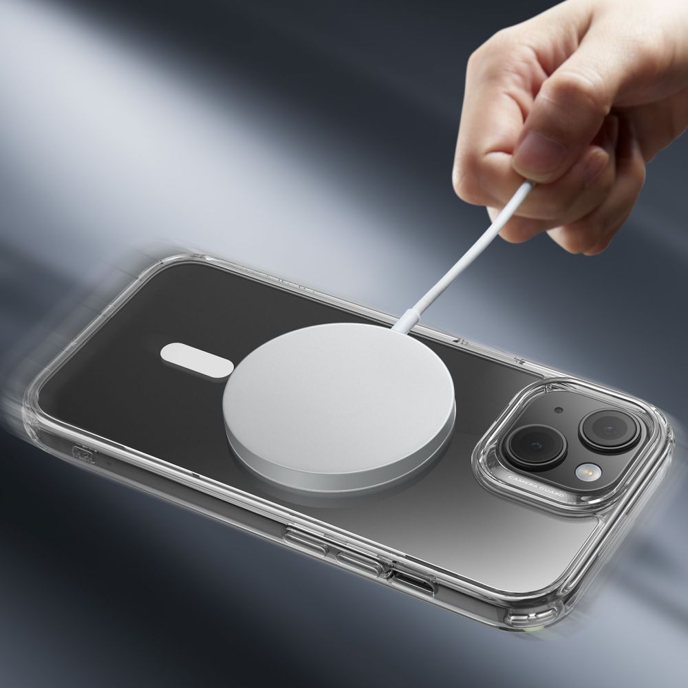 Classic Hybrid HaloLock MagSafe iPhone 15 Plus Gjennomsiktig