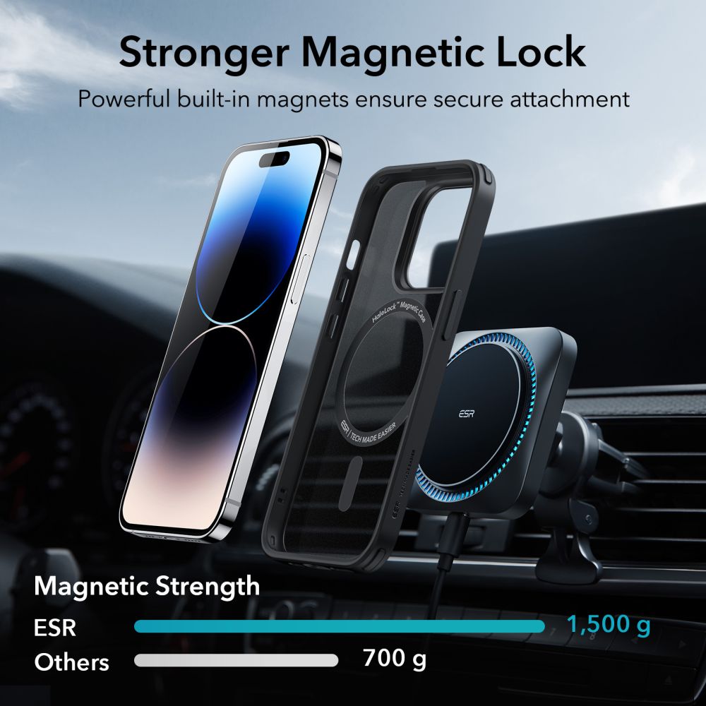 Classic Hybrid HaloLock MagSafe iPhone 14 Pro Max Svart