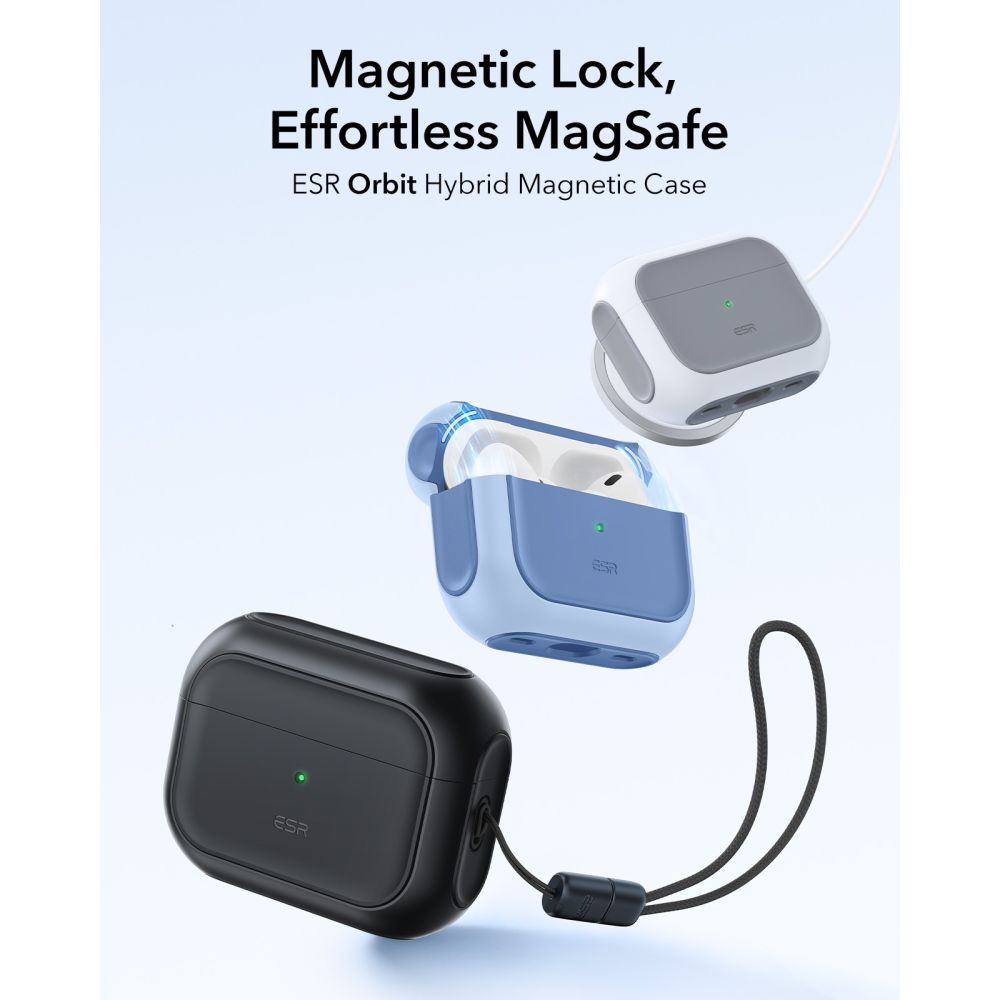 Orbit HaloLock Magsafe Deksel Apple AirPods Pro 3 Hvit