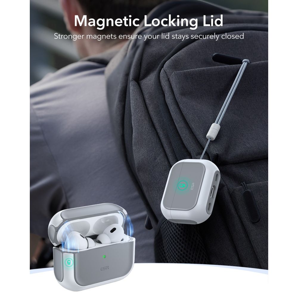 Orbit HaloLock Magsafe Deksel Apple AirPods Pro 3 Hvit