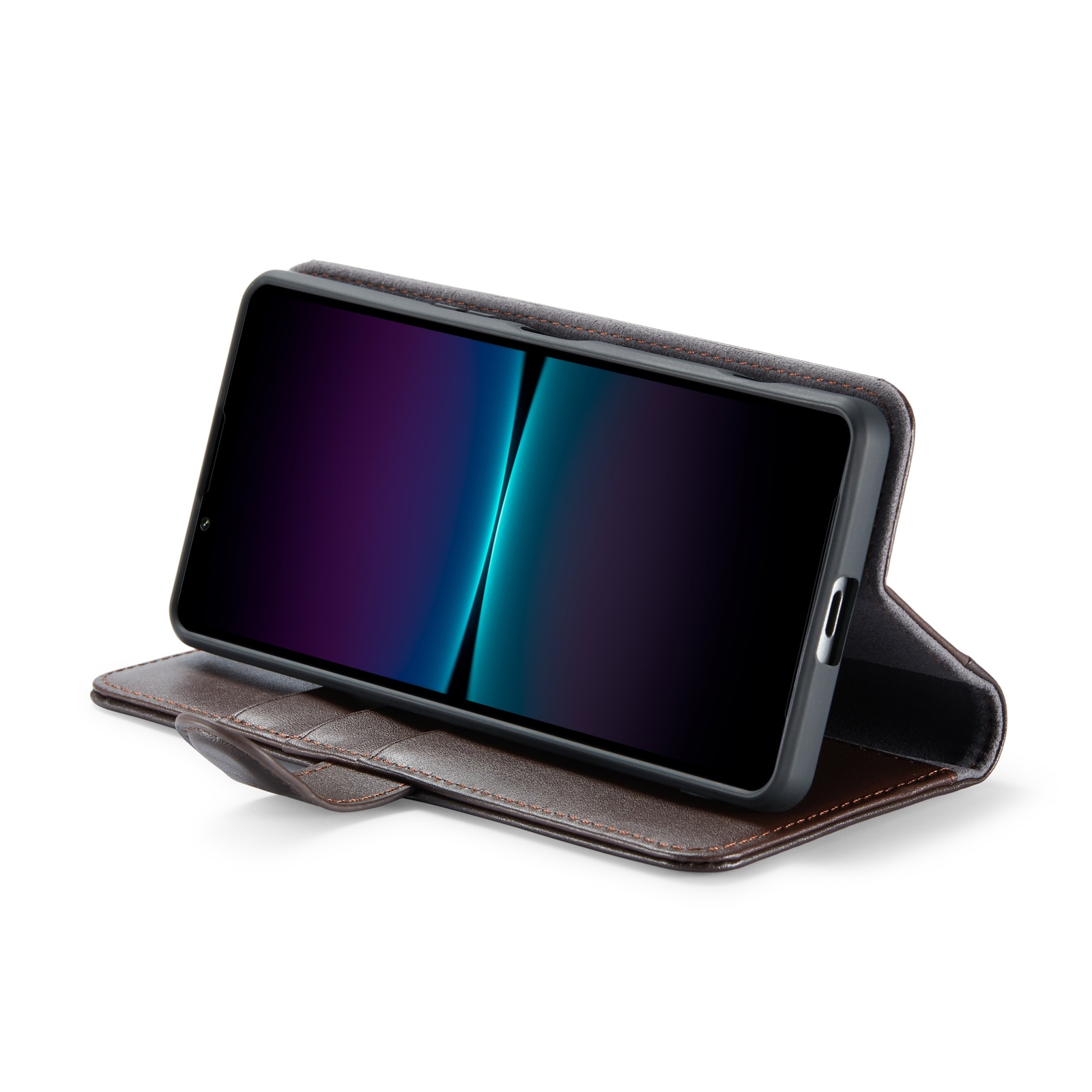 Ekte Lærveske Sony Xperia 1 VI Brun