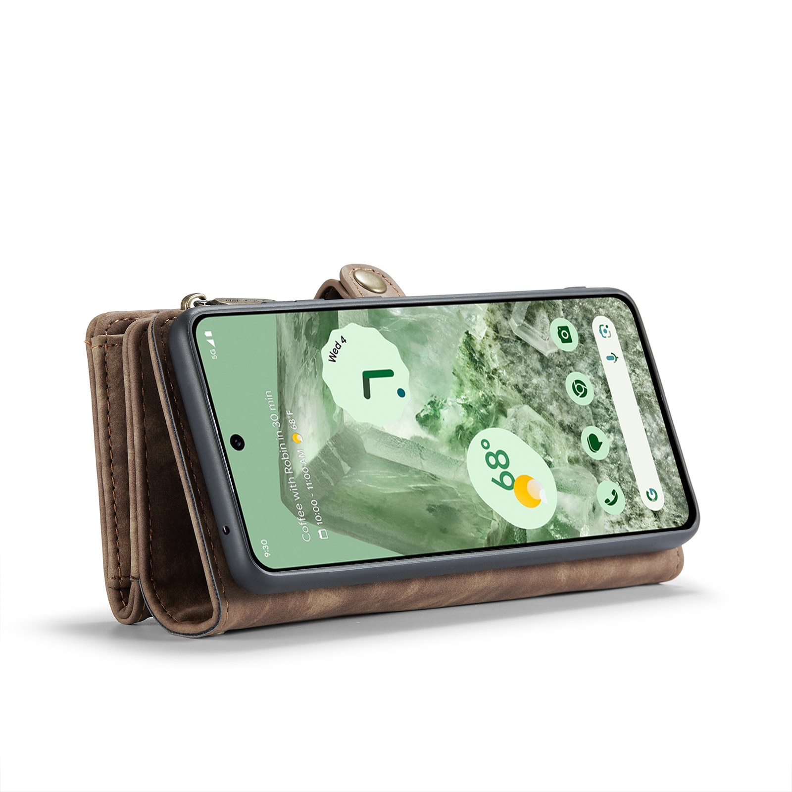 Multi-slot Lommeboksetui Google Pixel 8a Brun