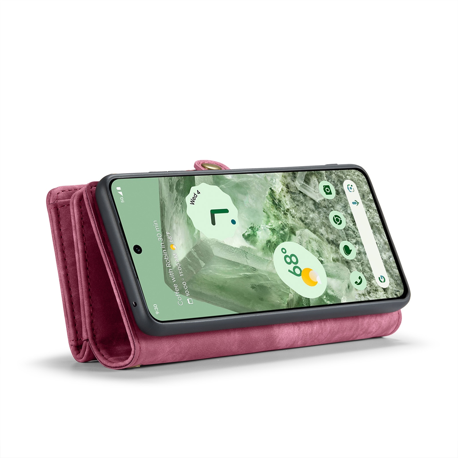 Multi-slot Lommeboksetui Google Pixel 8a Rød