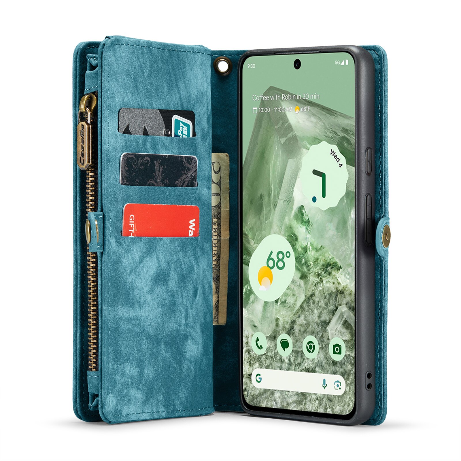 Multi-slot Lommeboksetui Google Pixel 8a Blå