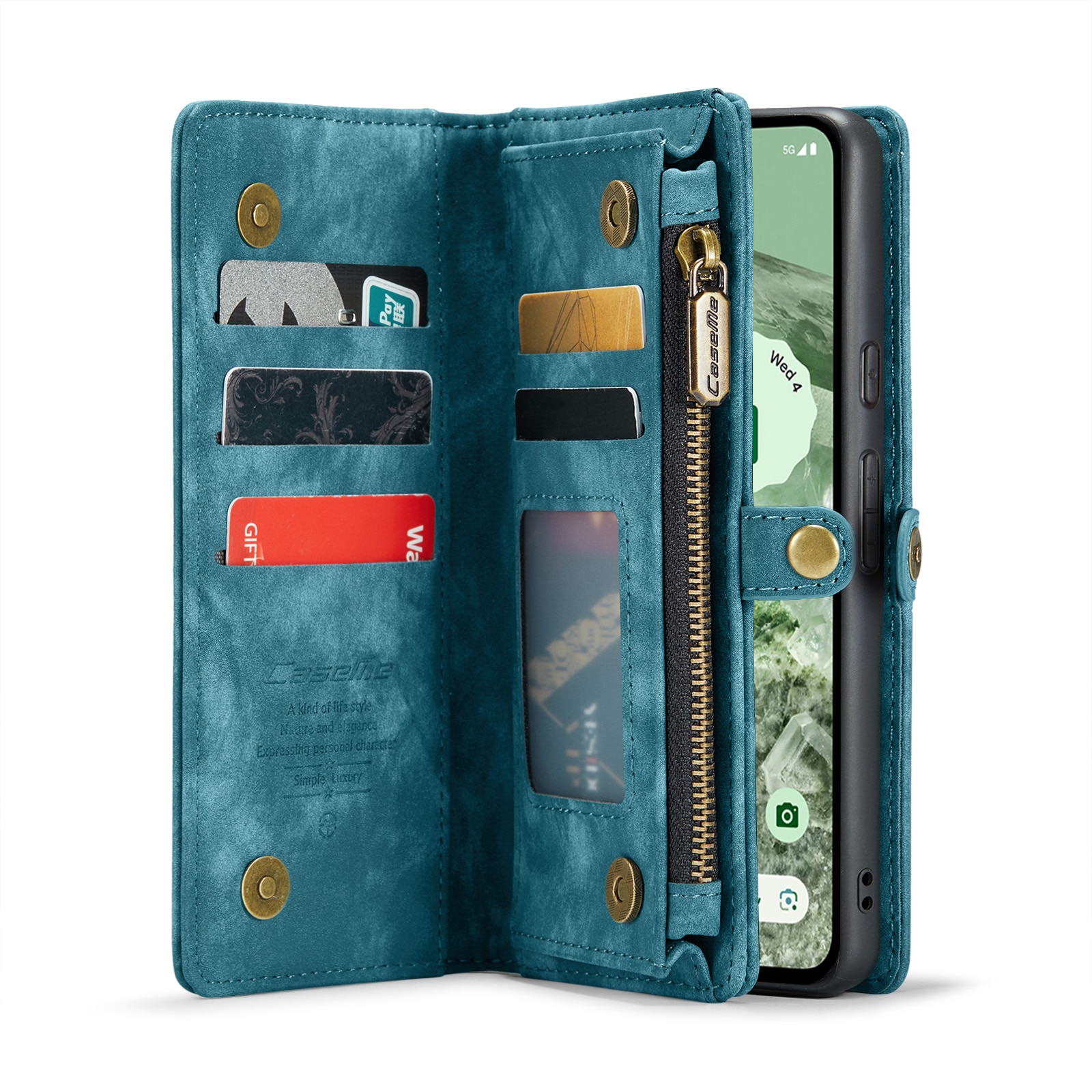 Multi-slot Lommeboksetui Google Pixel 8a Blå