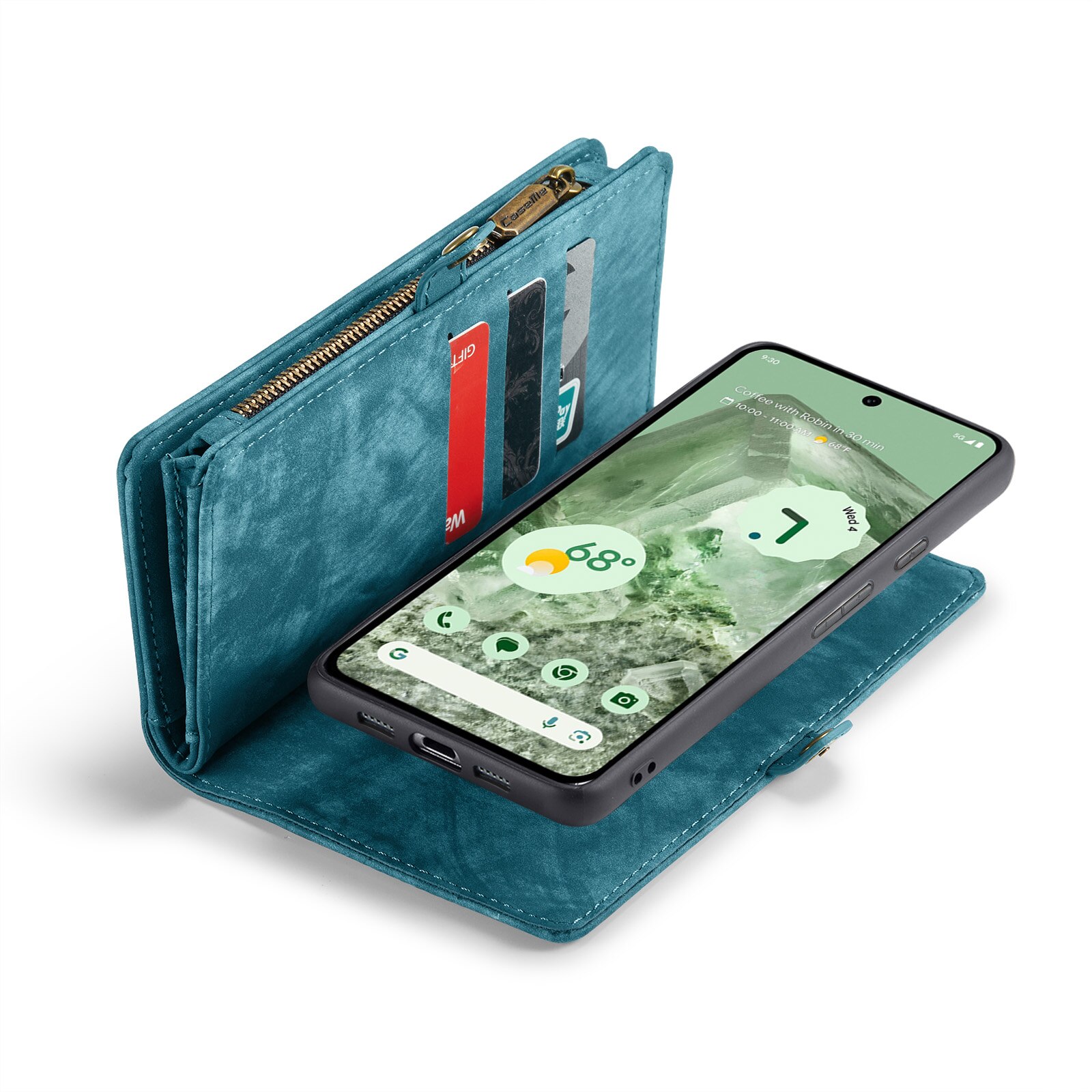Multi-slot Lommeboksetui Google Pixel 8a Blå