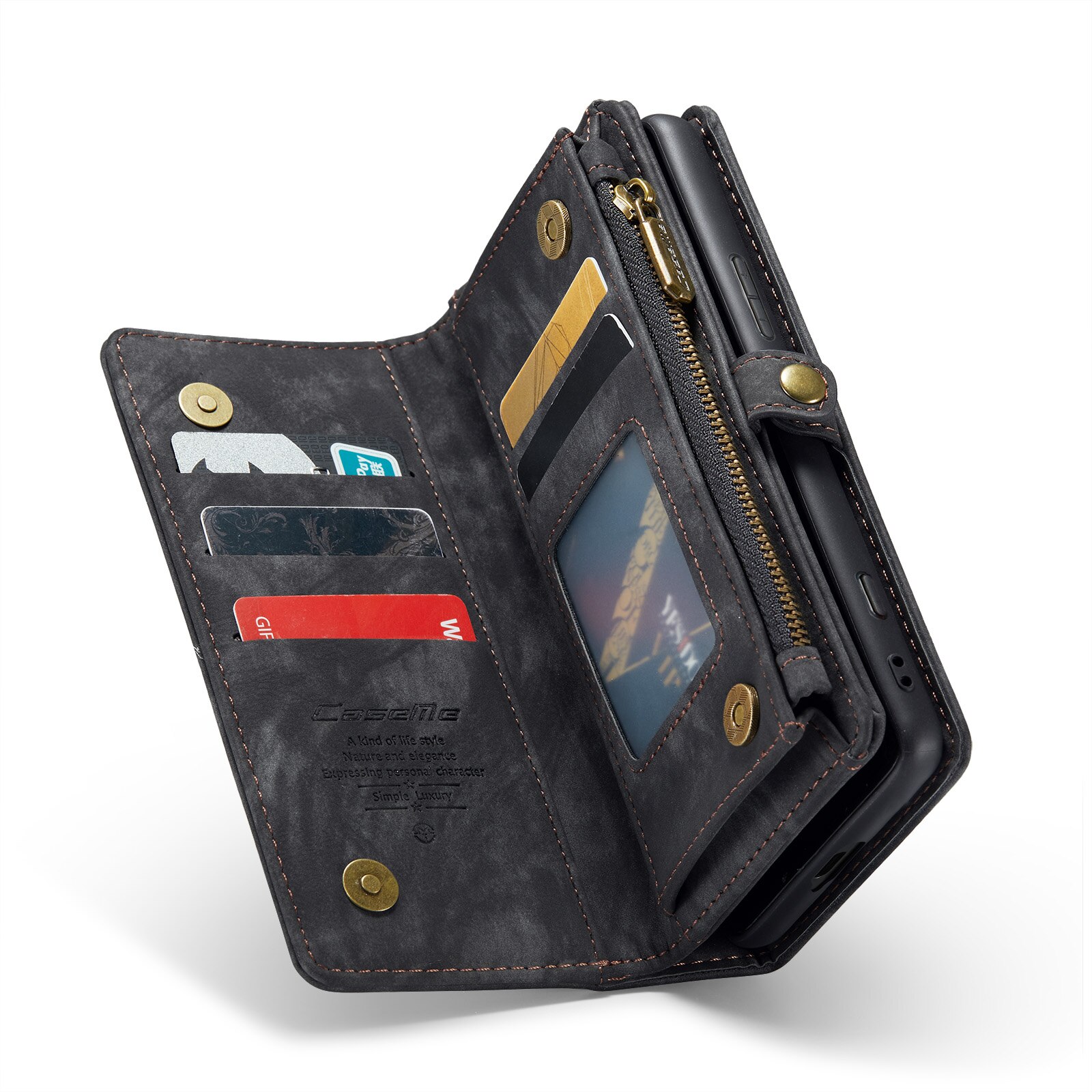 Multi-slot Lommeboksetui Sony Xperia 10 VI Grå
