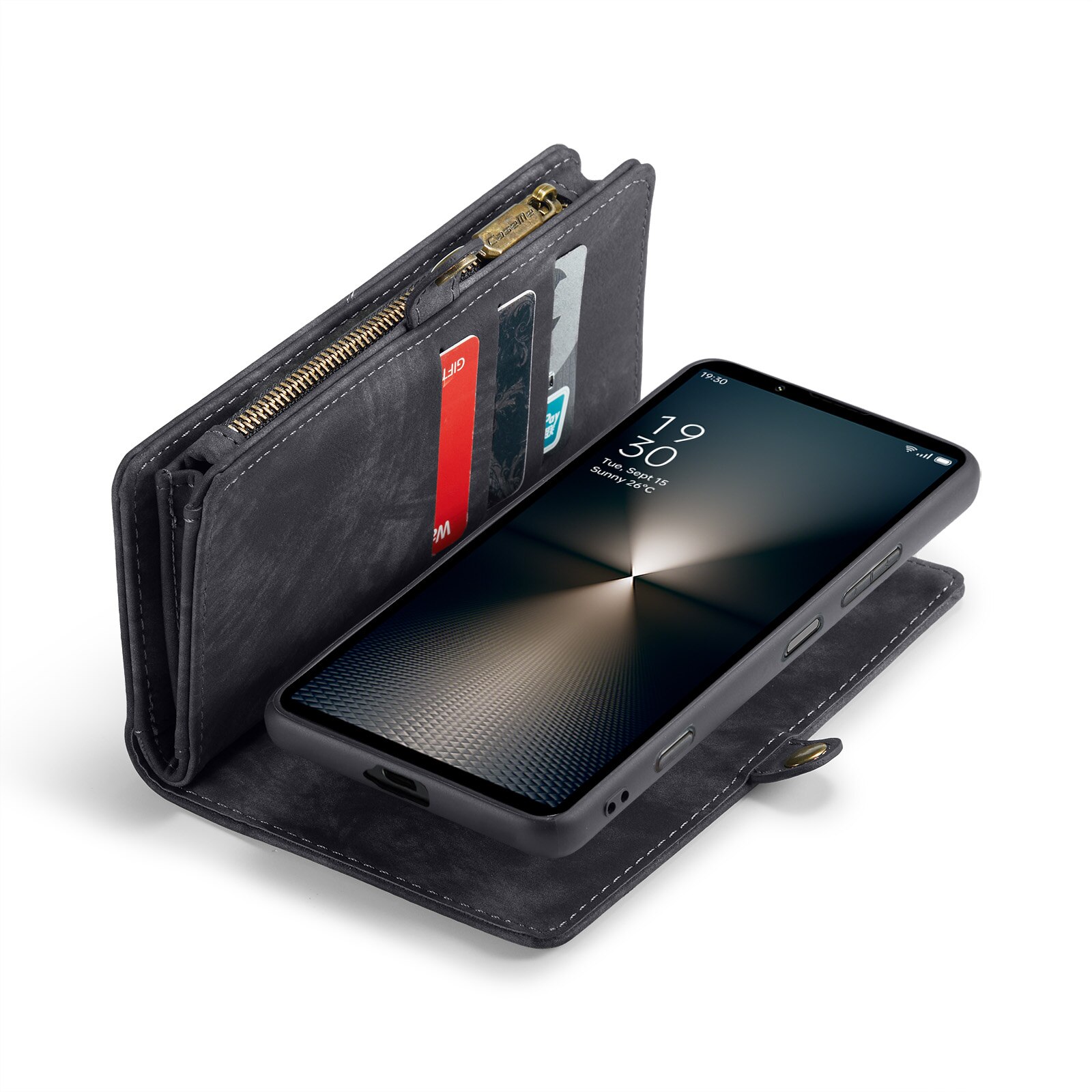 Multi-slot Lommeboksetui Sony Xperia 10 VI Grå