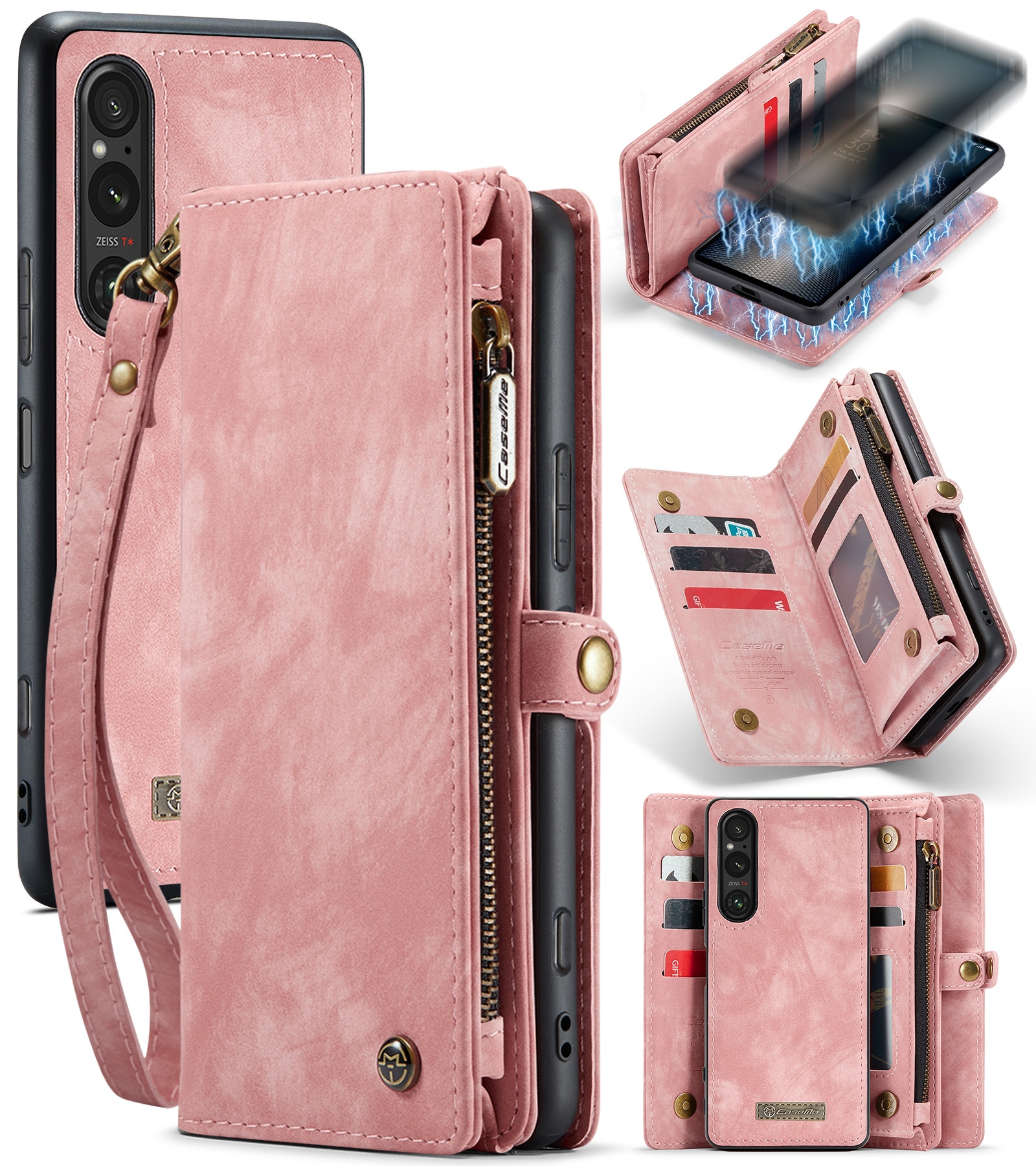 Multi-slot Lommeboksetui Sony Xperia 10 VI rosa