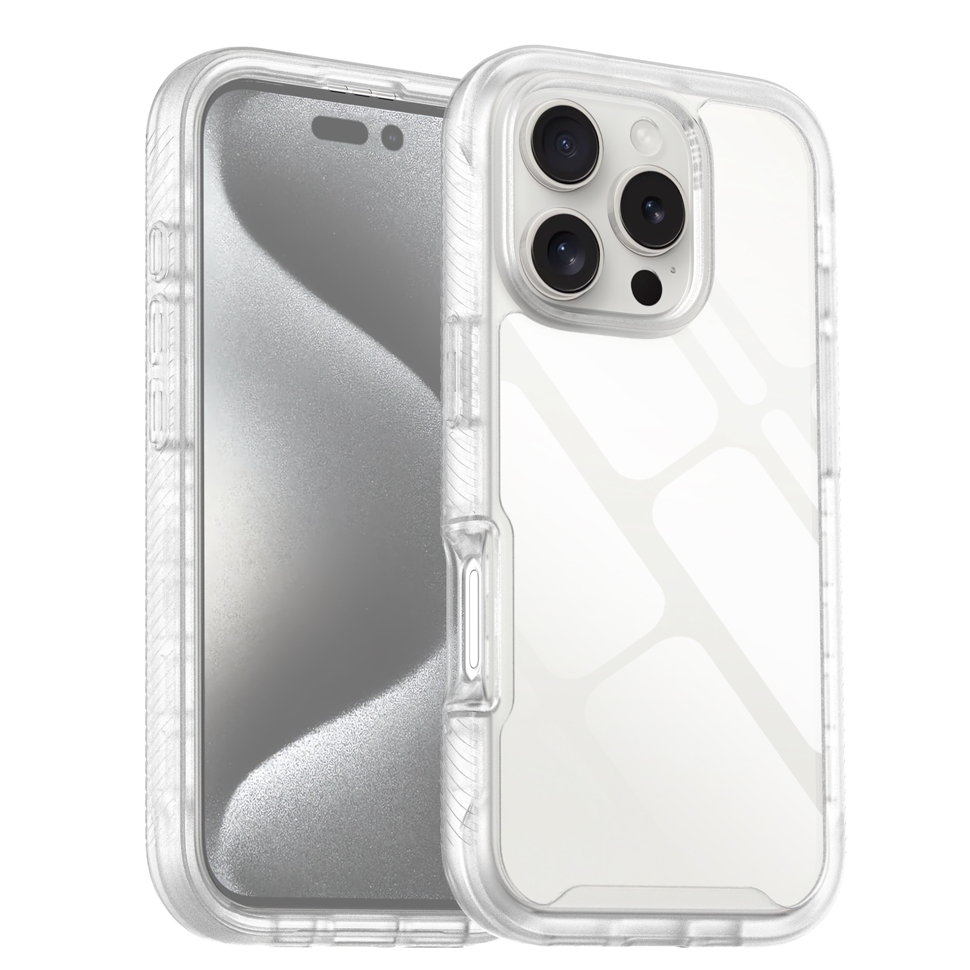 Full Protection Case iPhone 16 Pro Max Gjennomsiktig