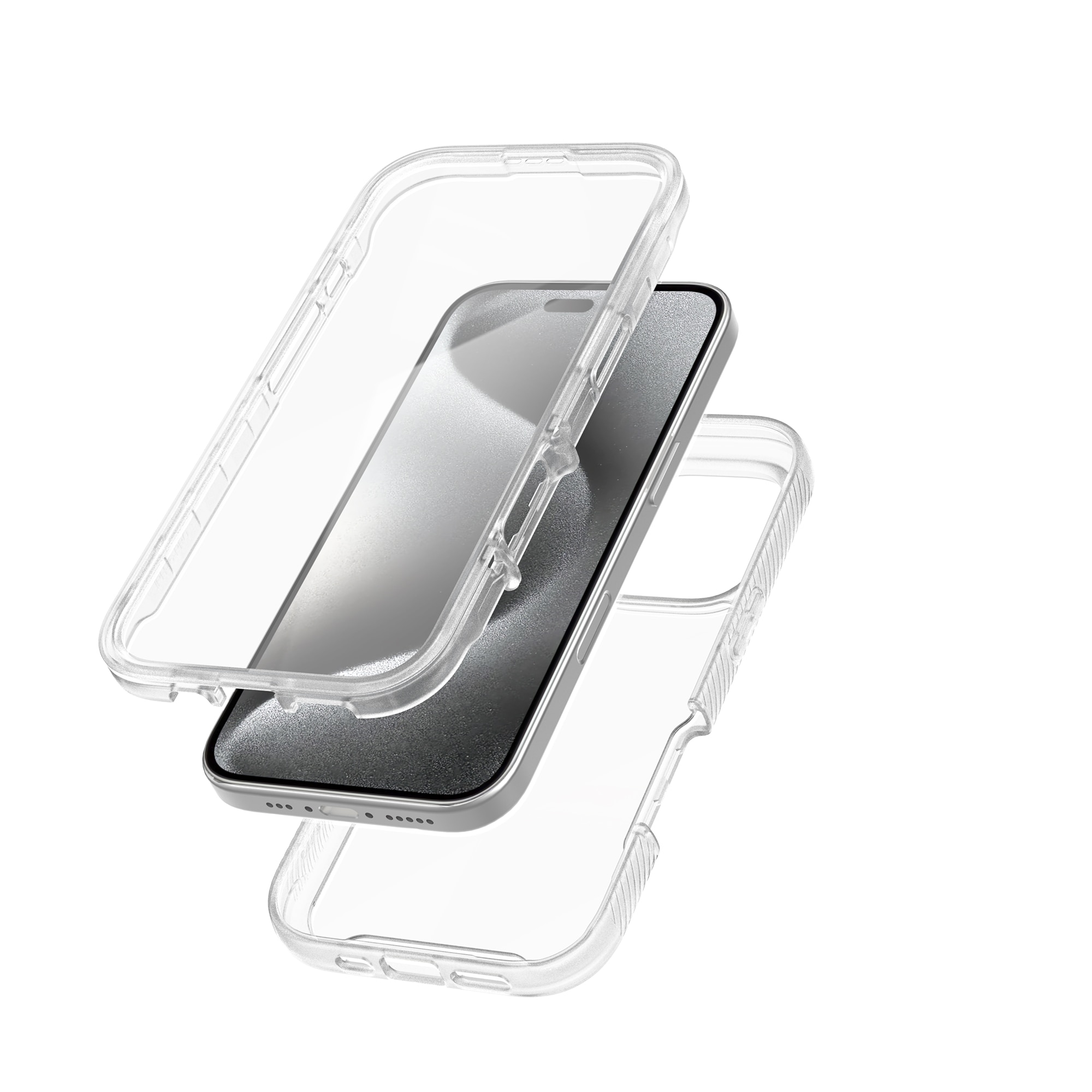 Full Protection Case iPhone 16 Pro Max Gjennomsiktig