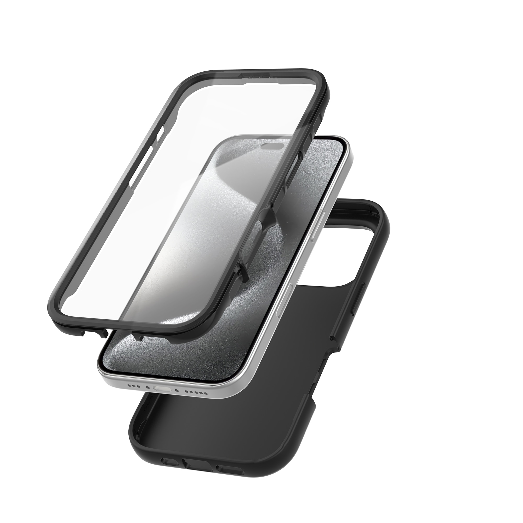 Full Protection Case iPhone 16 Pro Svart