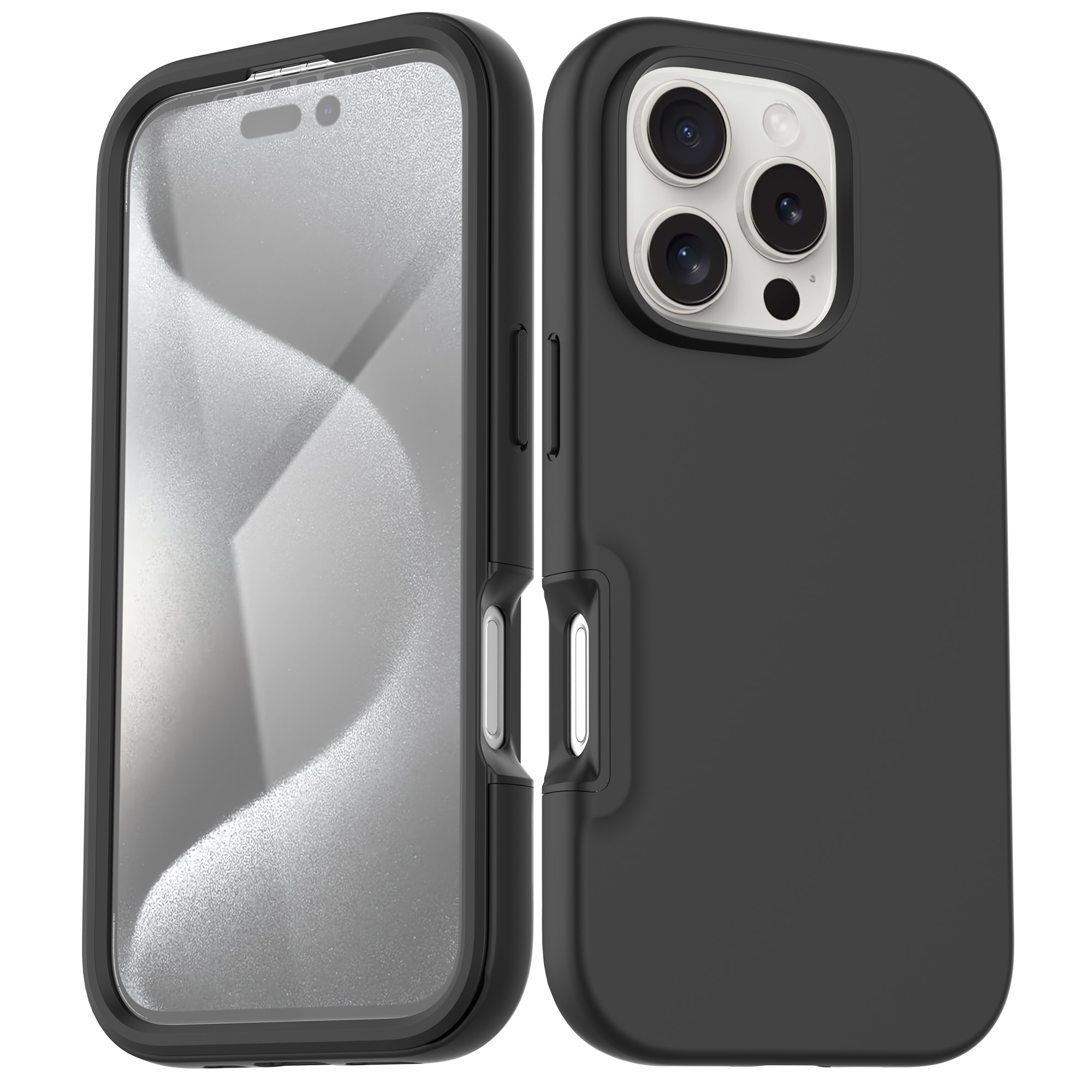 Full Protection Case iPhone 16 Pro Svart