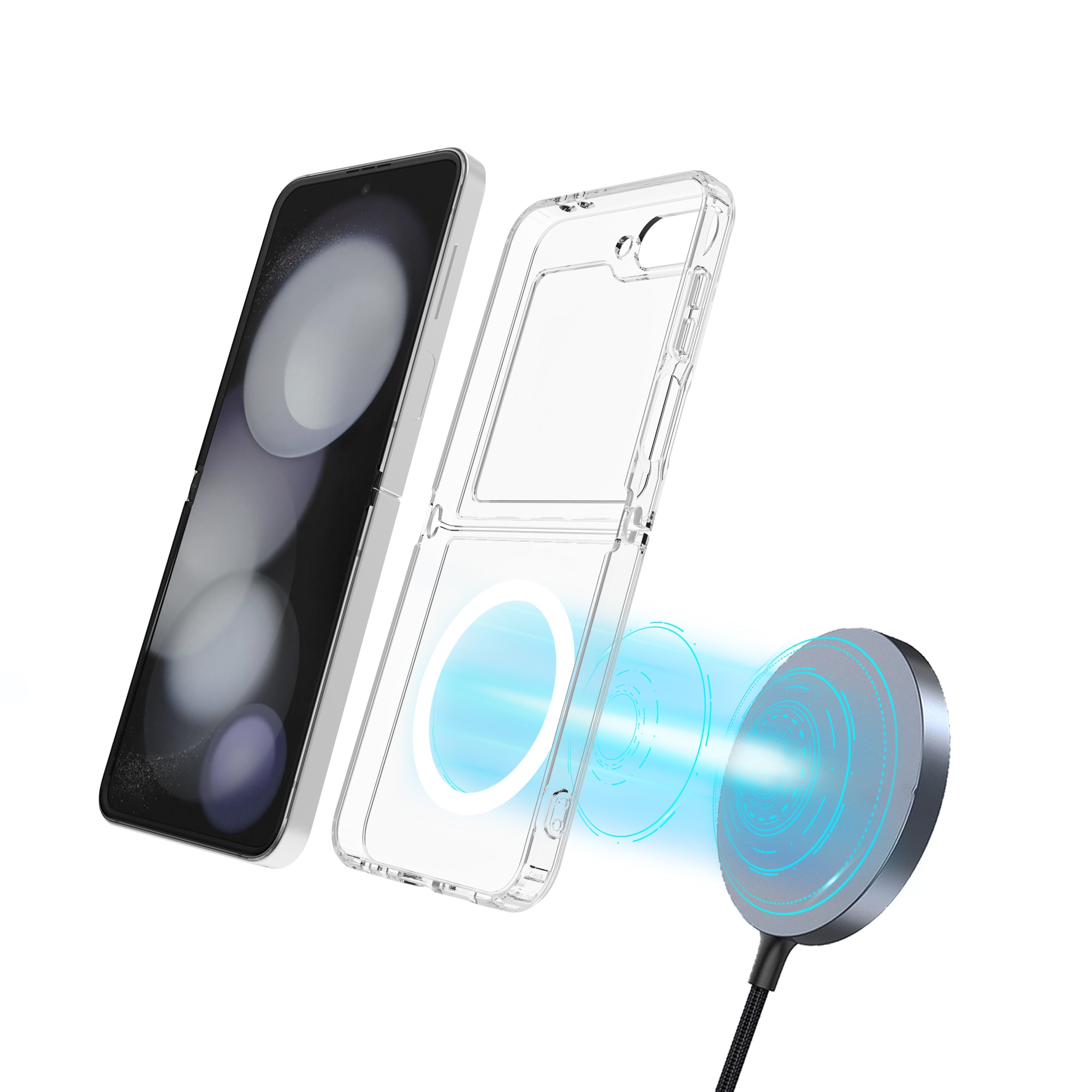 Hybriddeksel MagSafe Samsung Galaxy Z Flip 7 Gjennomsiktig