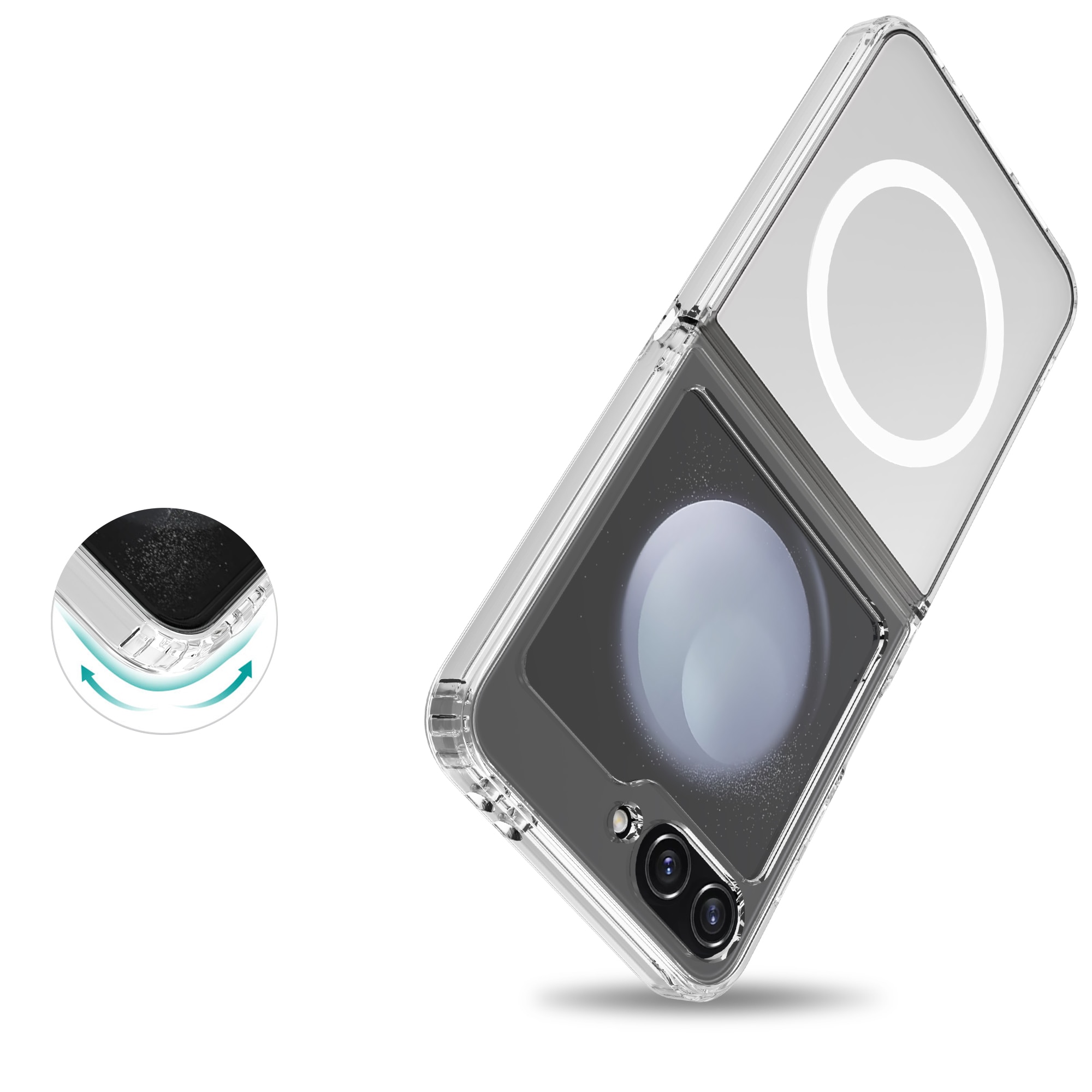 Hybriddeksel MagSafe Samsung Galaxy Z Flip 7 Gjennomsiktig