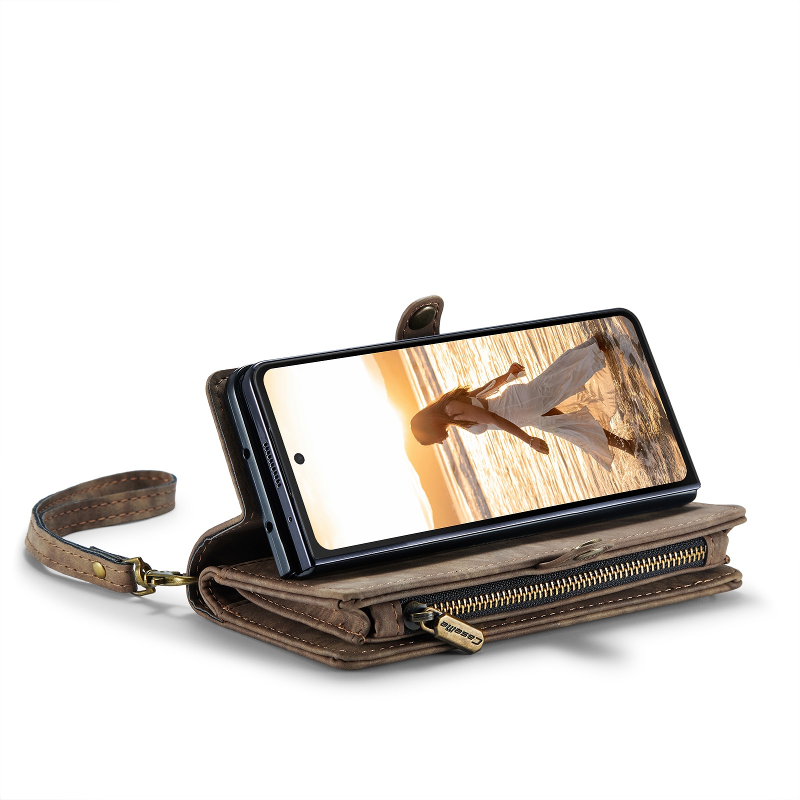 Multi-slot Lommeboksetui Samsung Galaxy Z Fold 6 Brun