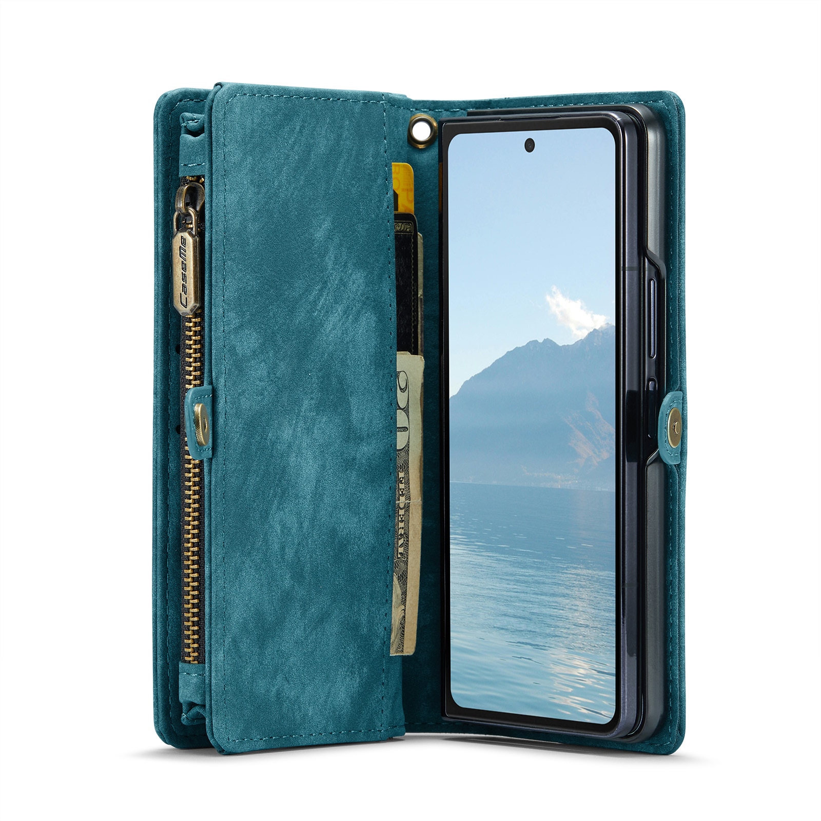 Multi-slot Lommeboksetui Samsung Galaxy Z Fold 6 Blå