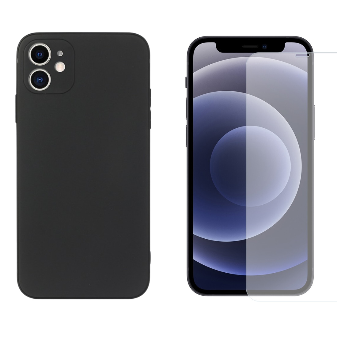 iPhone 13 Sett med TPU-deksel og Skjermbeskyttelse