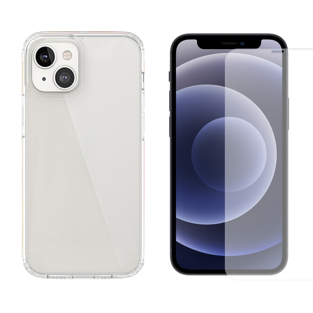 iPhone 13 Sett med Deksel og Skjermbeskyttelse