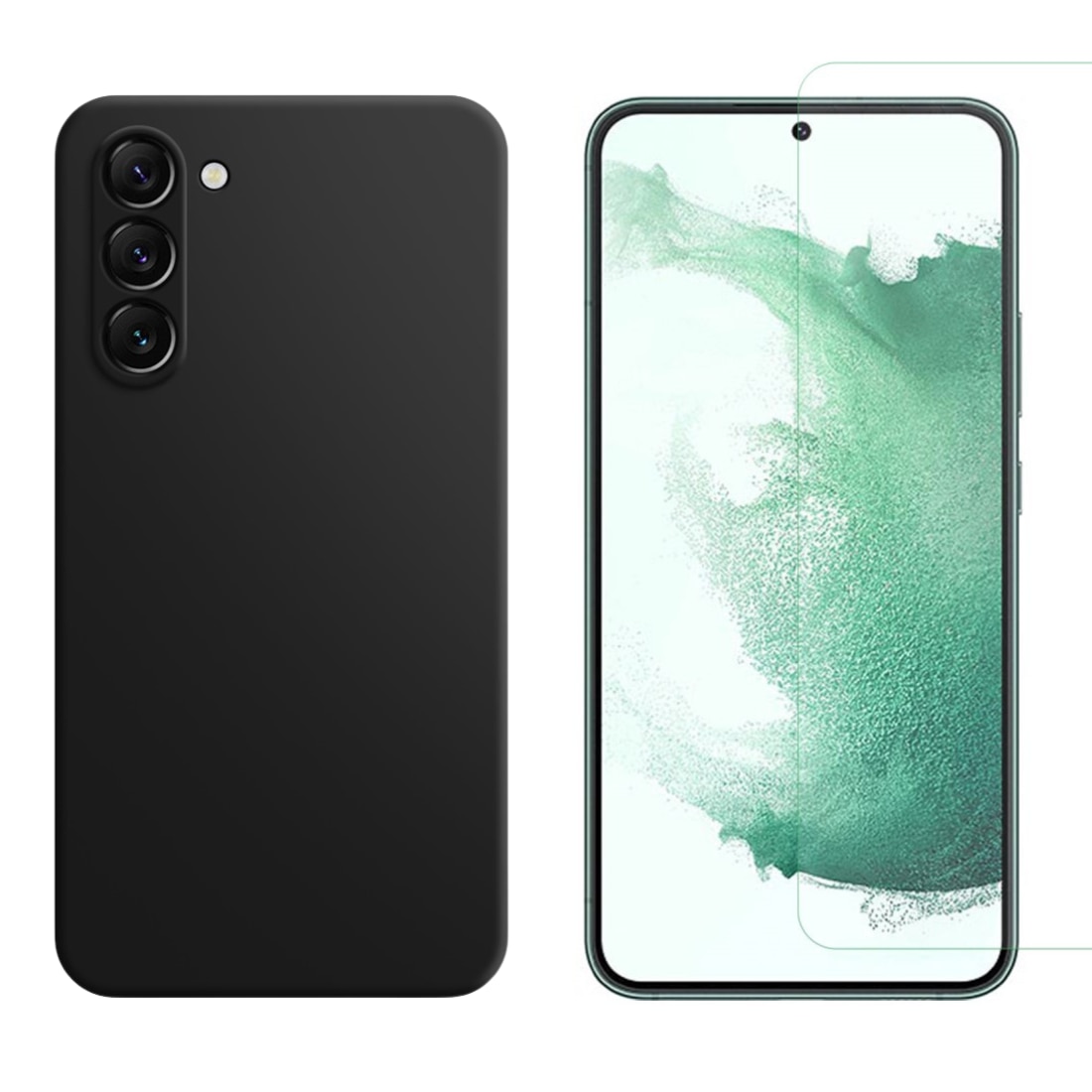 Samsung Galaxy S23 Sett med TPU-deksel og Skjermbeskyttelse