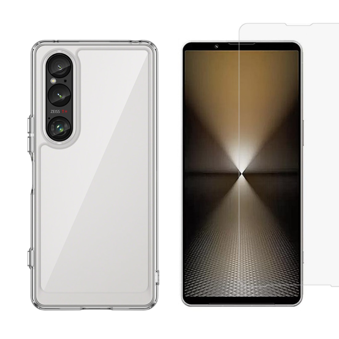Sony Xperia 1 VI Sett med Deksel og Skjermbeskyttelse
