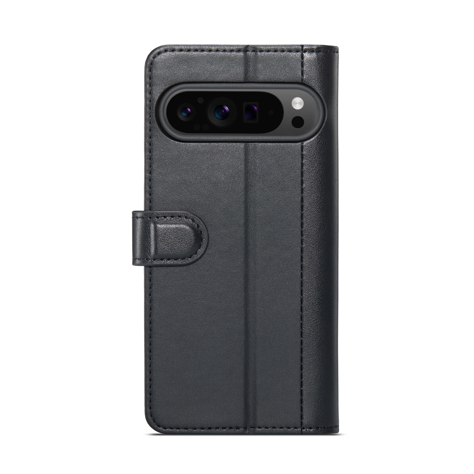 Ekte Lærveske Google Pixel 9 Pro XL Svart