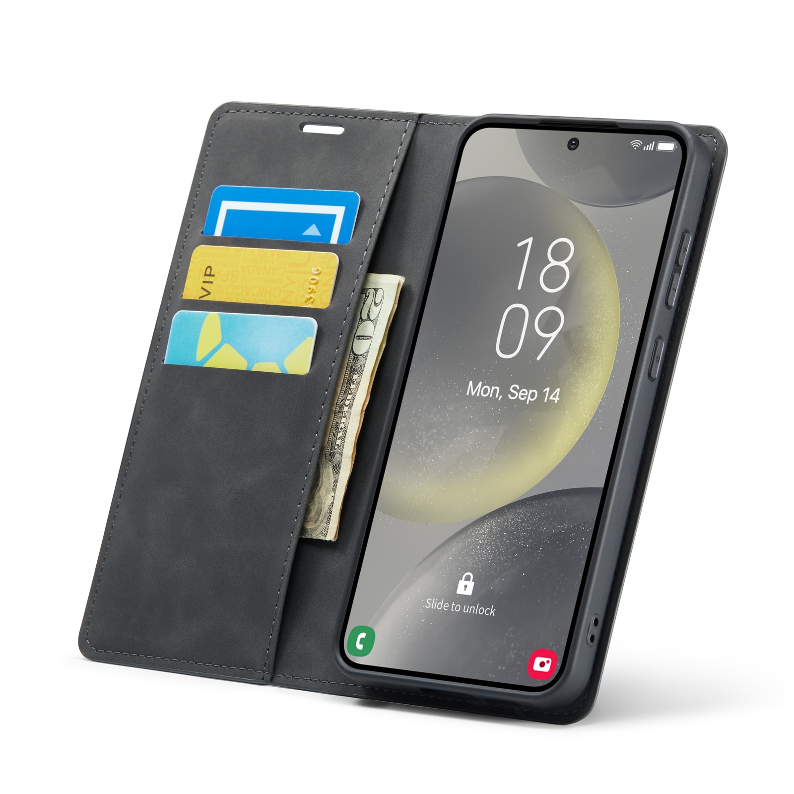 Samsung Galaxy S24 FE Slim Mobilveske Svart