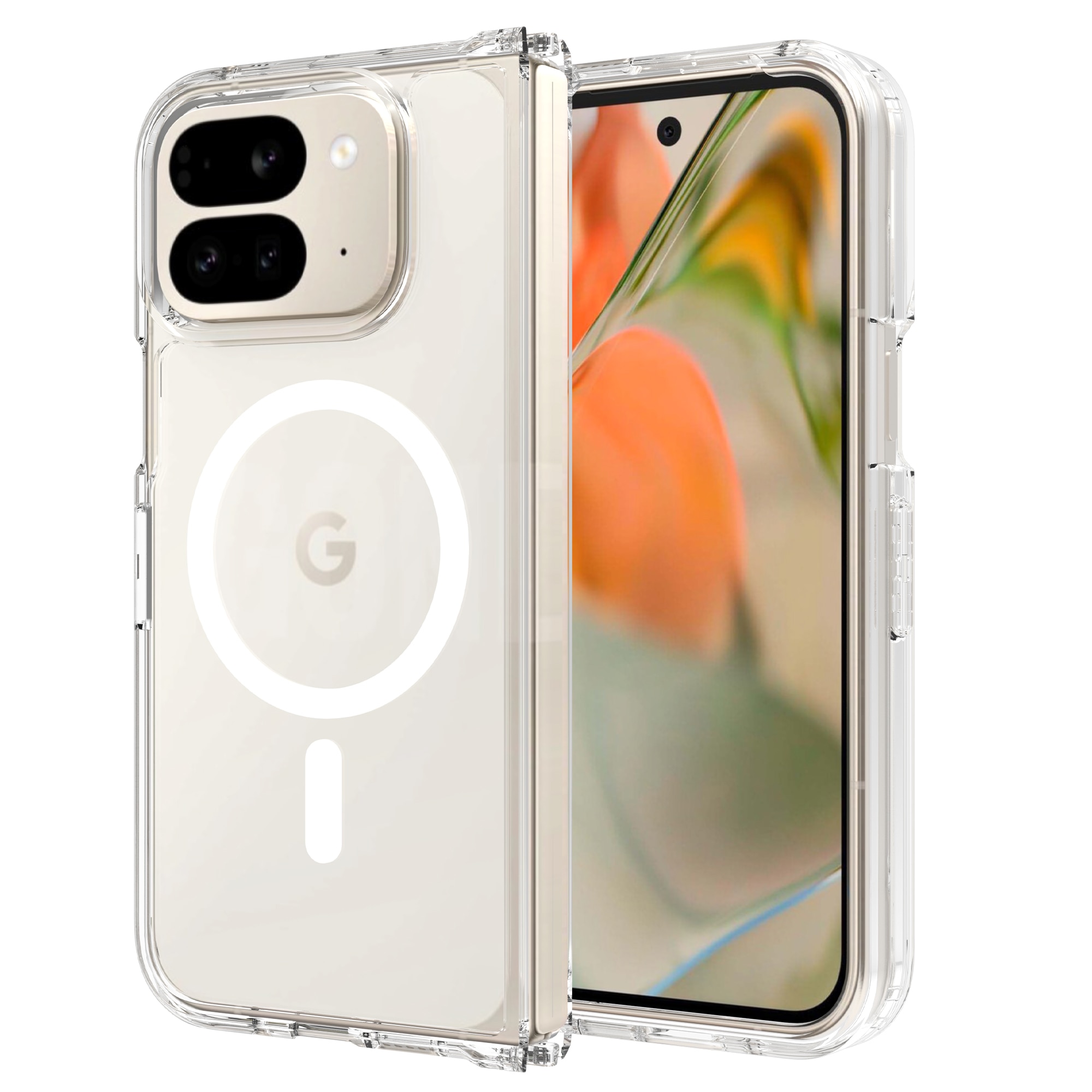 Hybriddeksel MagSafe Google Pixel 9 Pro Fold Gjennomsiktig