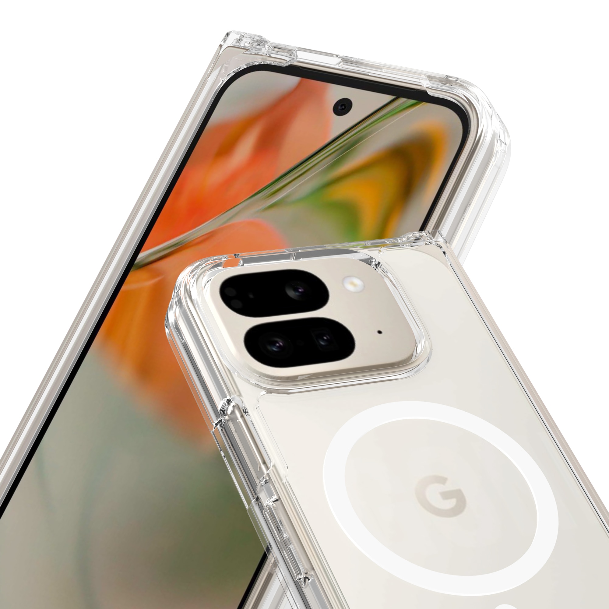 Hybriddeksel MagSafe Google Pixel 9 Pro Fold Gjennomsiktig