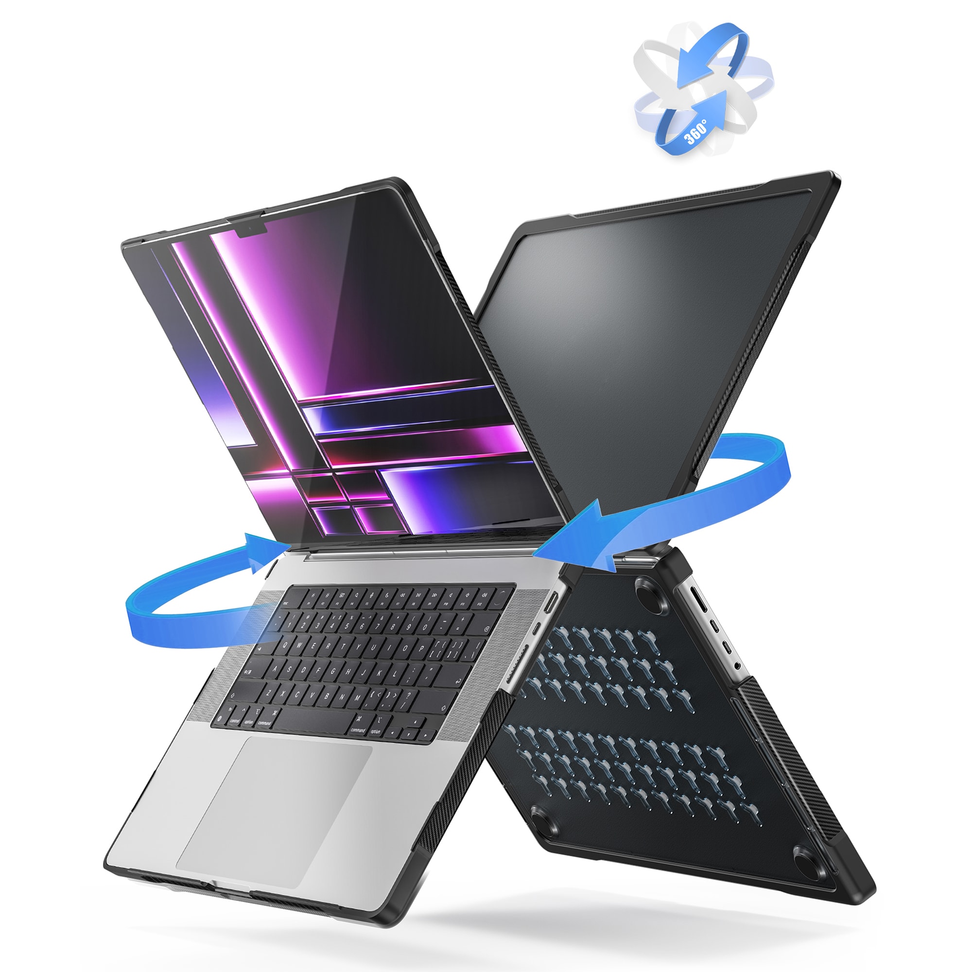 Støtsikkert Deksel Apple MacBook Pro 16 2024 Svart