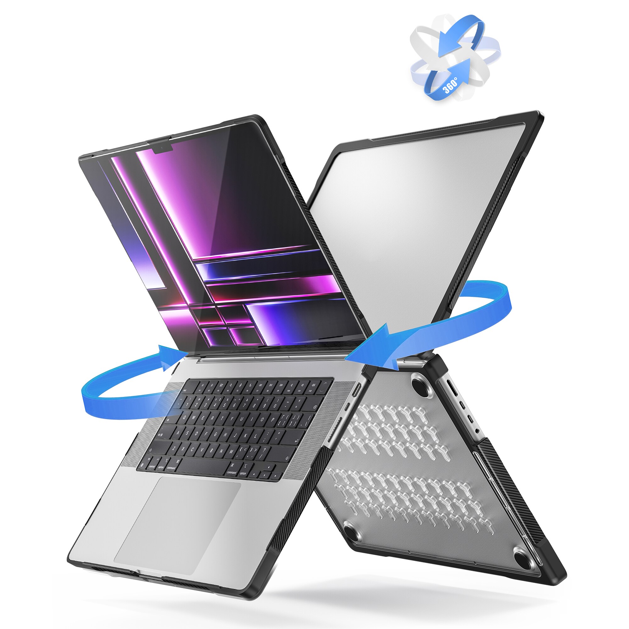 Støtsikkert Deksel Apple MacBook Pro 16 2023 Gjennomsiktig