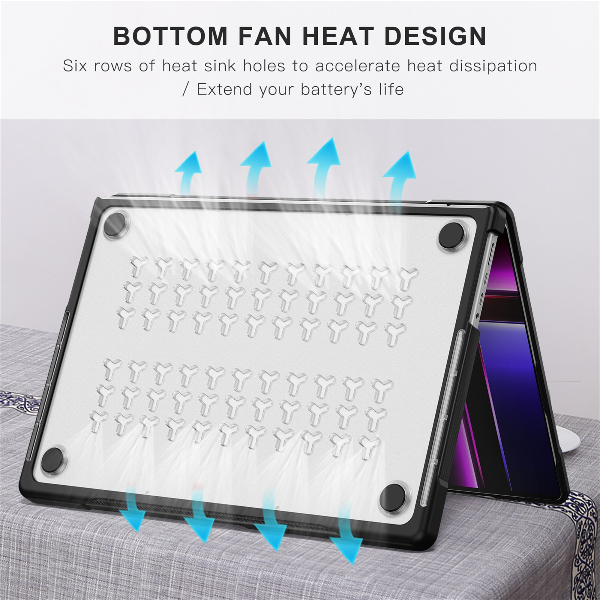 Støtsikkert Deksel Apple MacBook Pro 14 2025 Gjennomsiktig