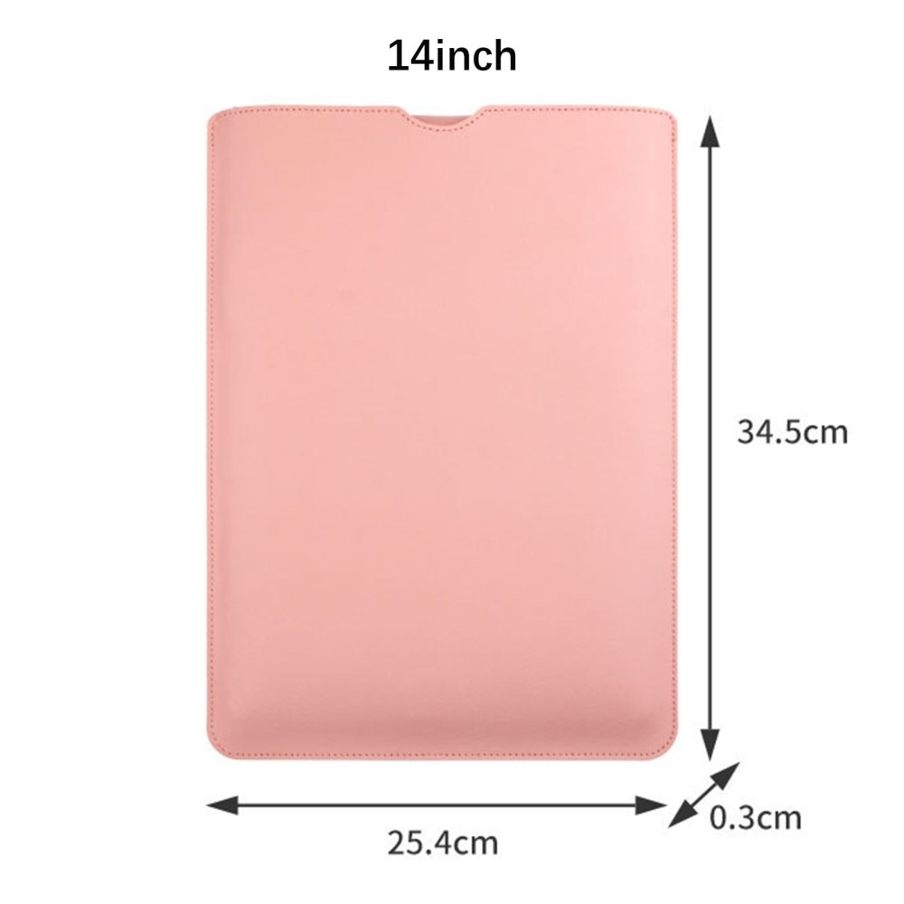 Laptop Sleeve Lær 14" rosa
