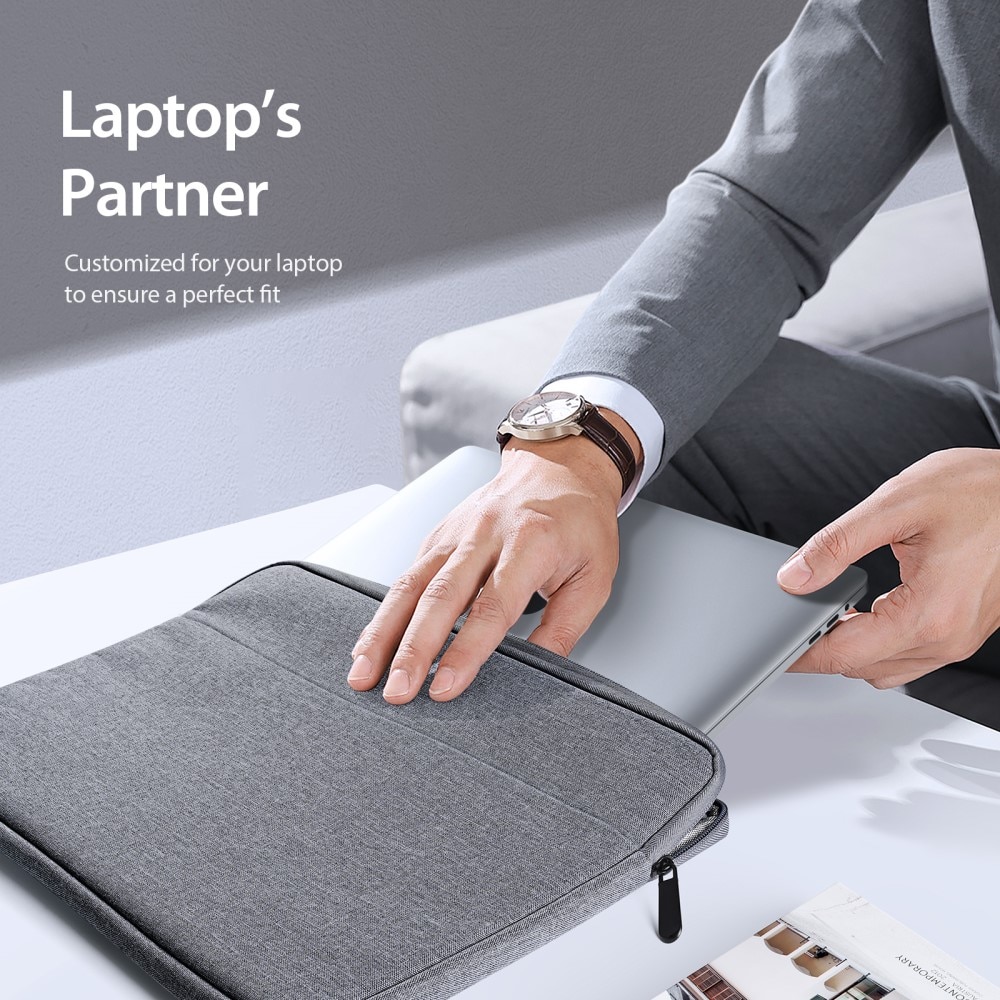 Laptop etui 13 - 13,9" mørk grå