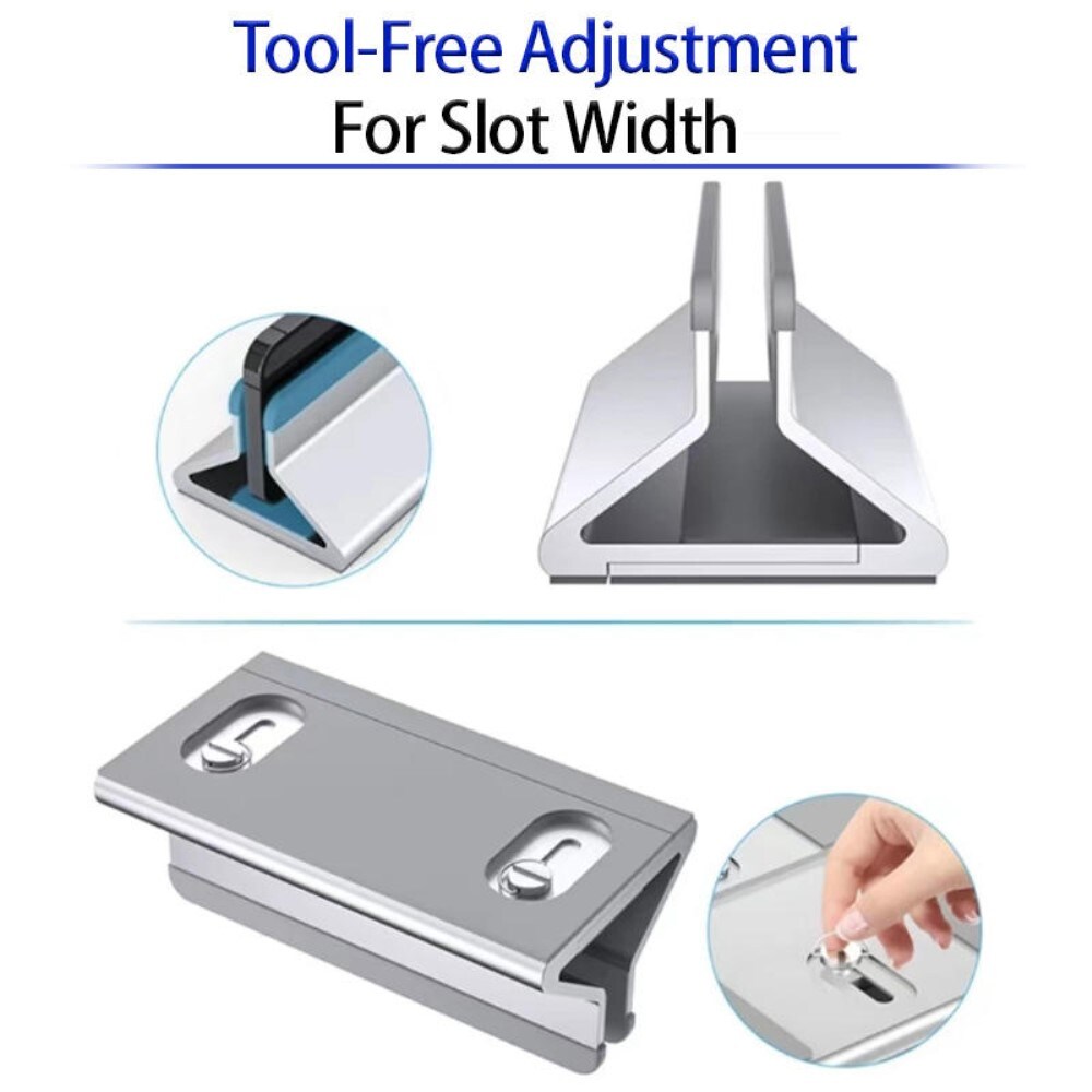 Justerbart bordstativ for bærbar datamaskin svart