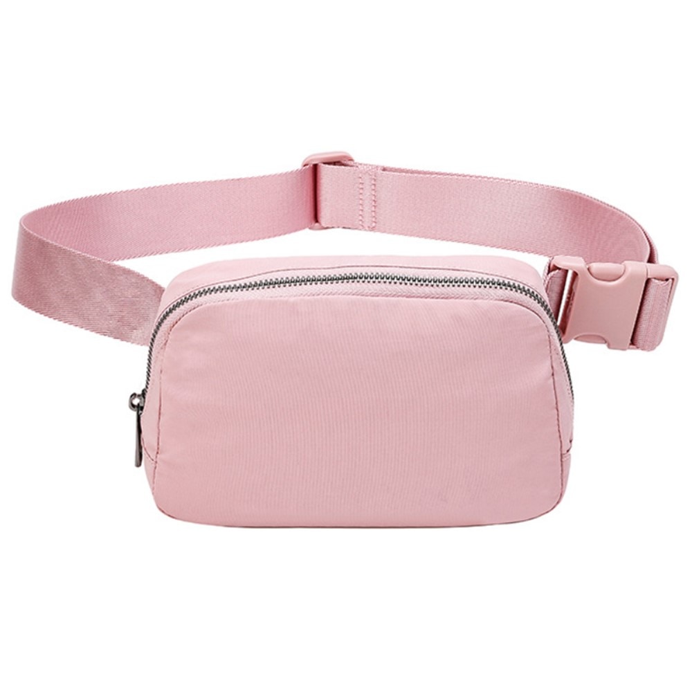 Crossbody-veske i nylon rosa