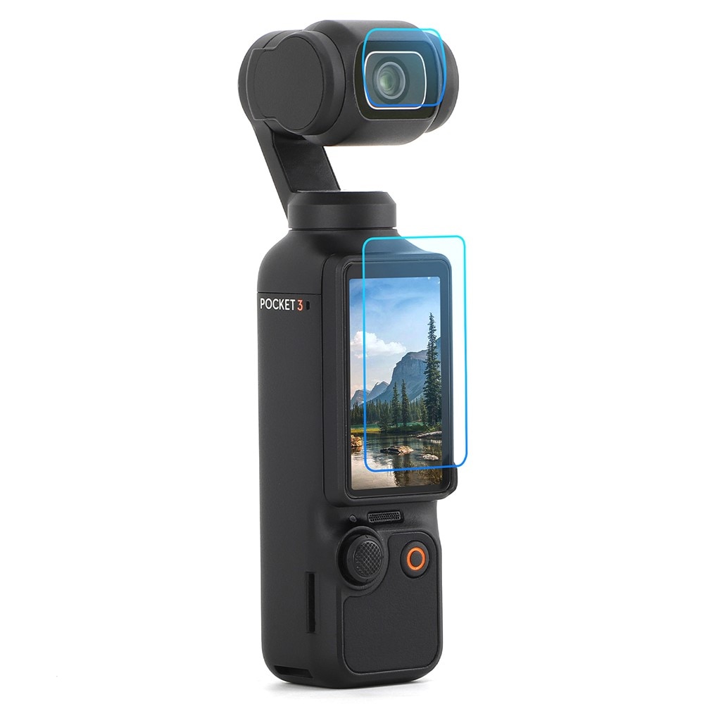 Herdet Glass Skjermbeskytter + Linsebeskyttelse DJI Osmo Pocket 3