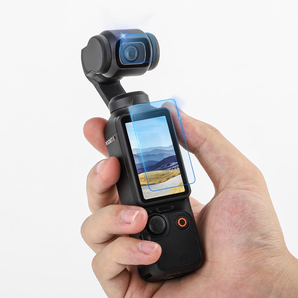 Herdet Glass Skjermbeskytter + Linsebeskyttelse DJI Osmo Pocket 3