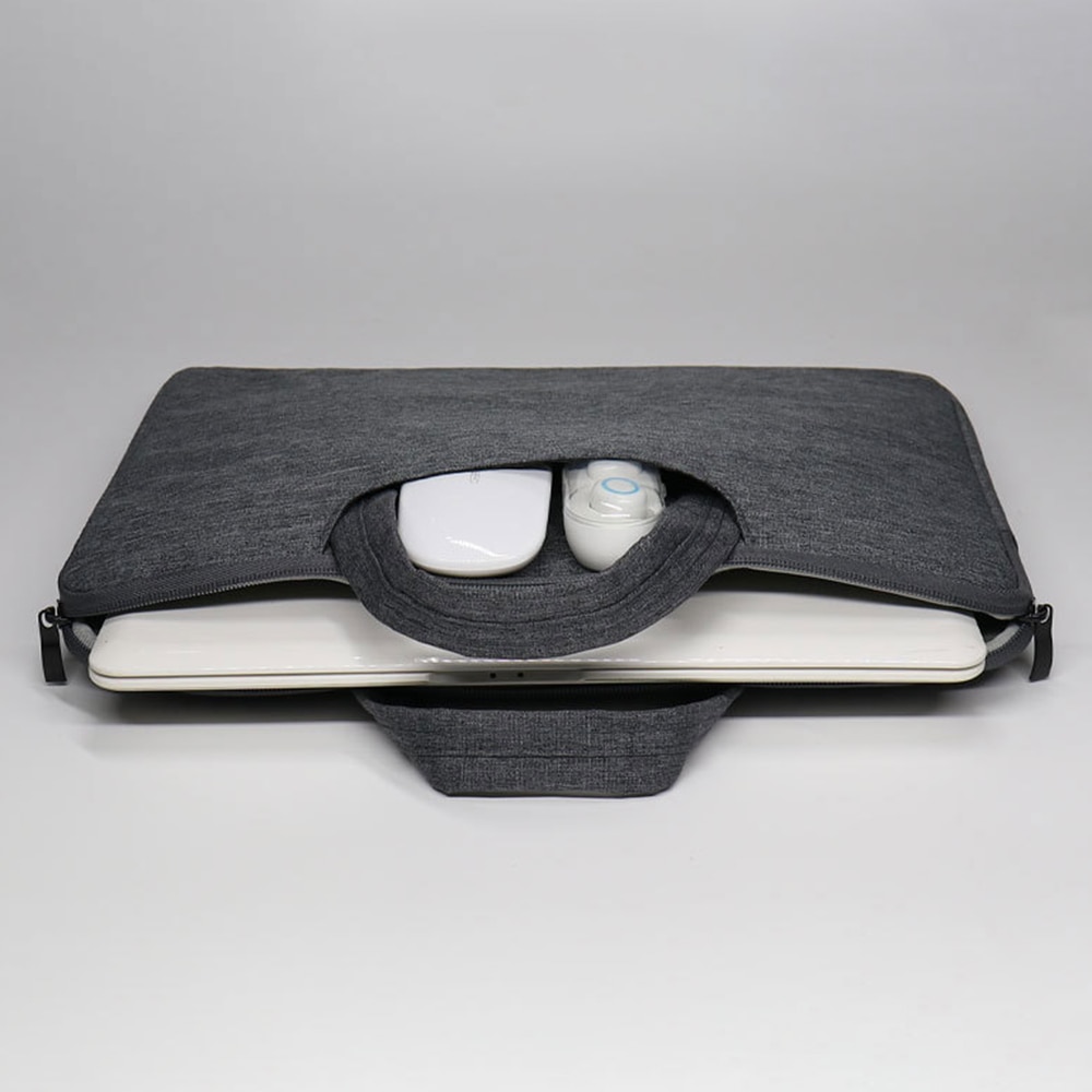 Laptop etui med håndtak 15,6" Mørk grå