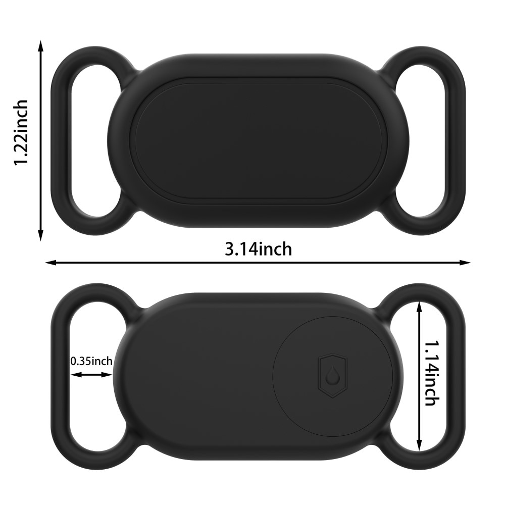 Samsung Galaxy SmartTag 2 deksel for hundehalsbånd svart