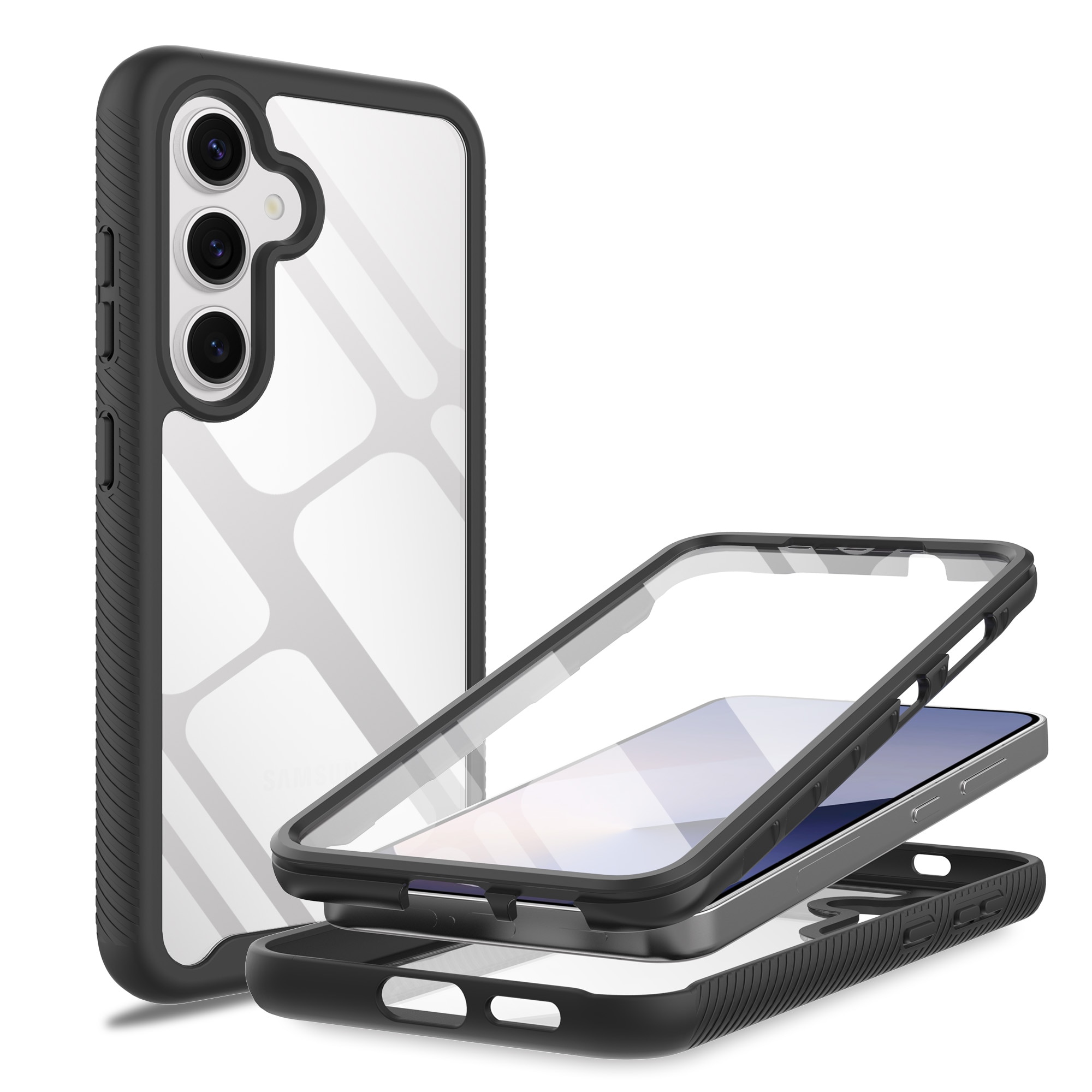 Full Protection Case Samsung Galaxy S25 Plus Svart