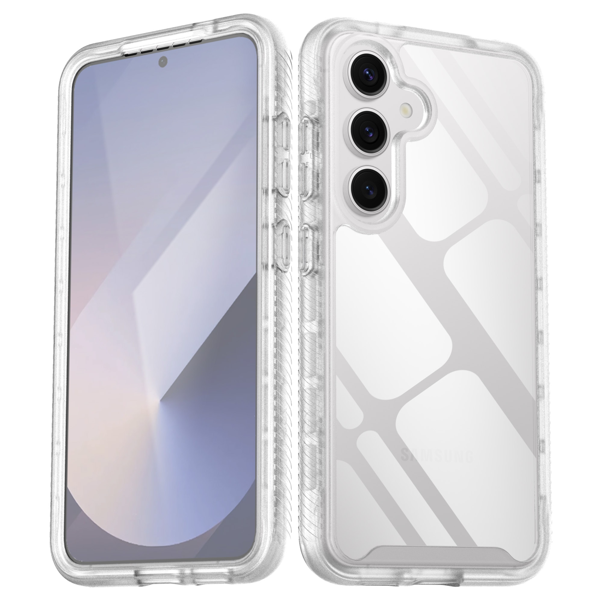 Full Protection Case Samsung Galaxy S25 Plus Gjennomsiktig