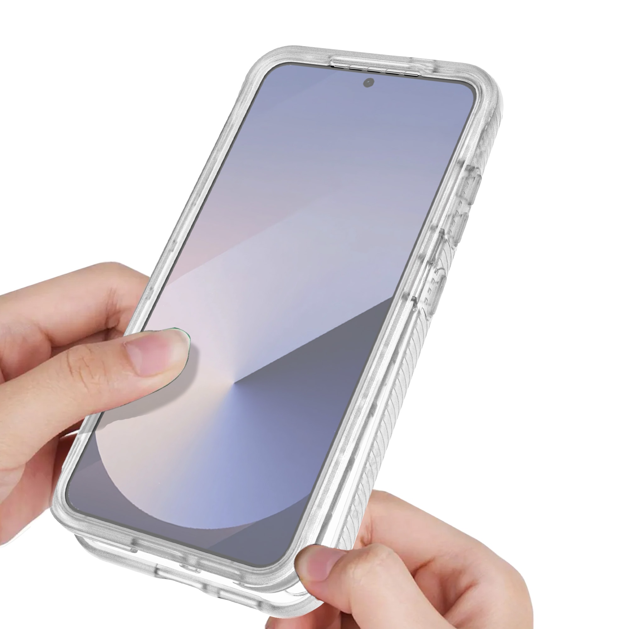 Full Protection Case Samsung Galaxy S25 Plus Gjennomsiktig