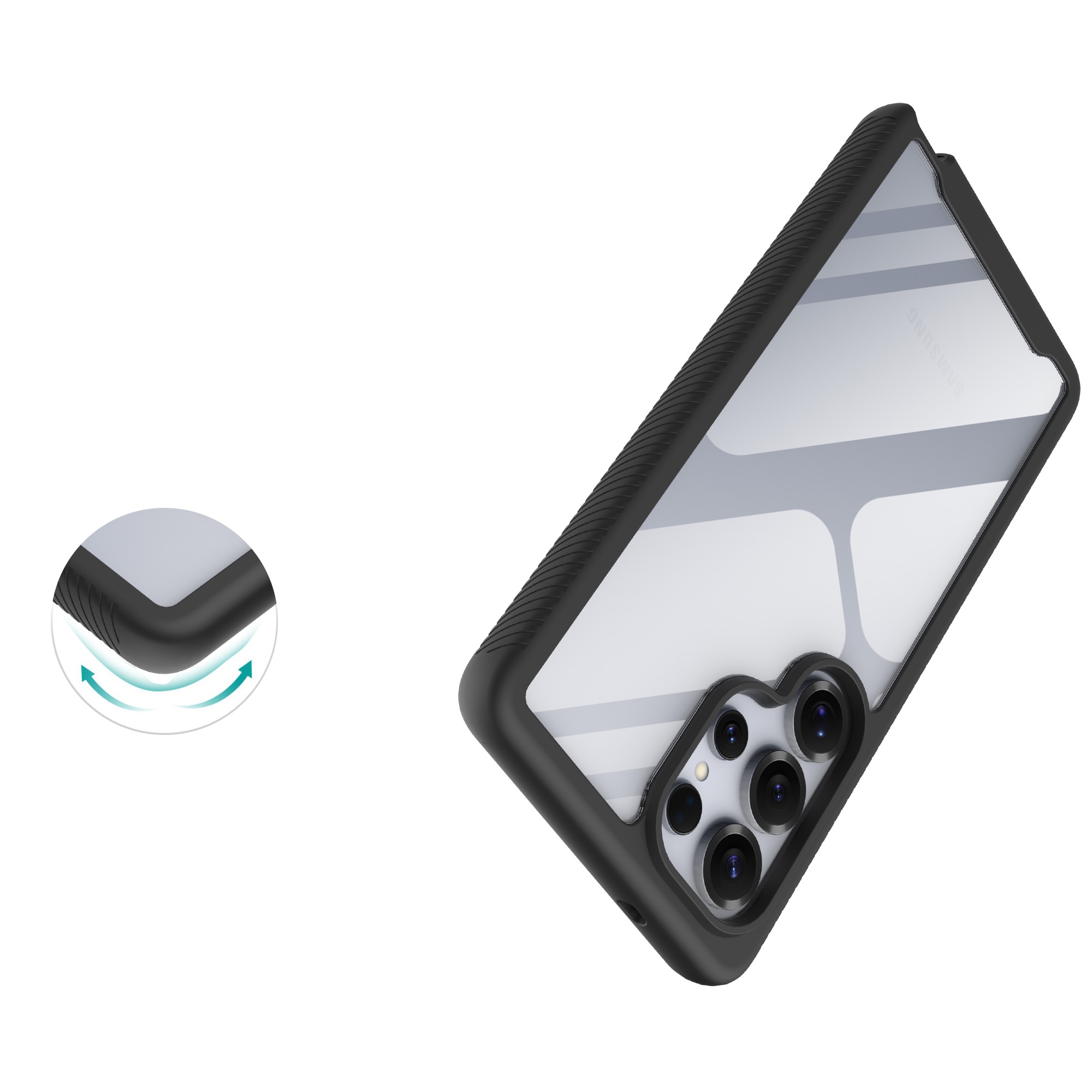 Full Protection Case Samsung Galaxy S25 Ultra Svart