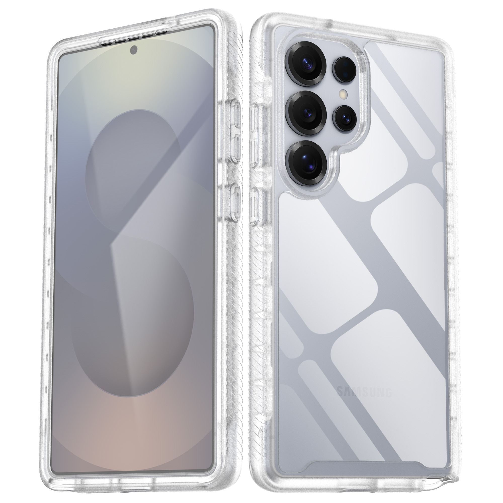 Full Protection Case Samsung Galaxy S25 Ultra Gjennomsiktig