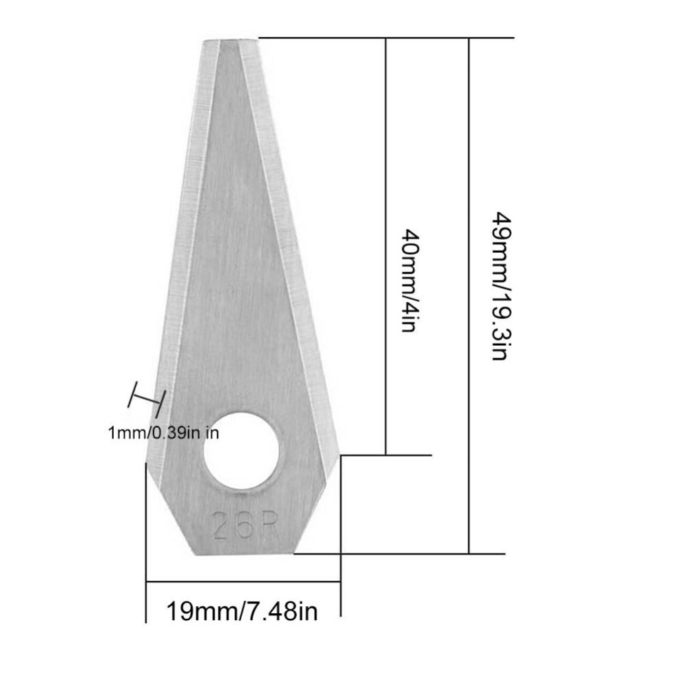 9-pakning Gressklipper-kniver til Bosch Indego S+ 500