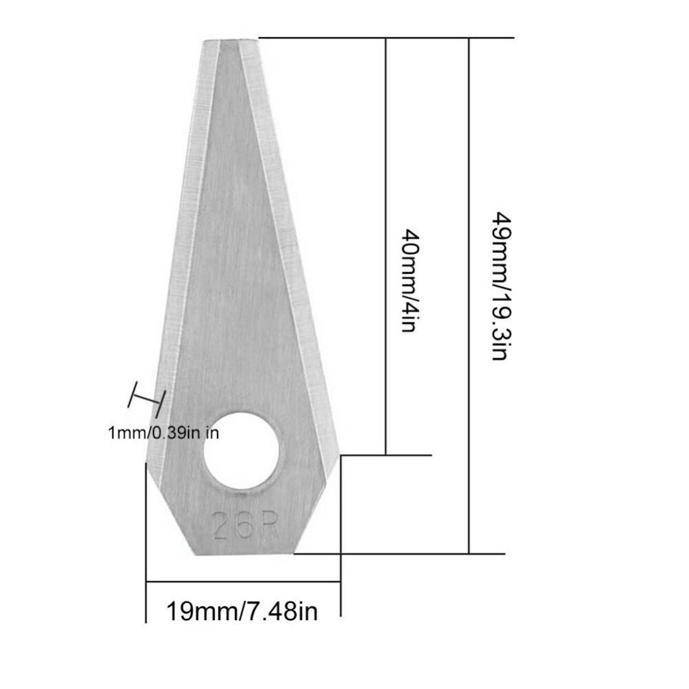 9-pakning Gressklipper-kniver til Bosch Indego S+ 350