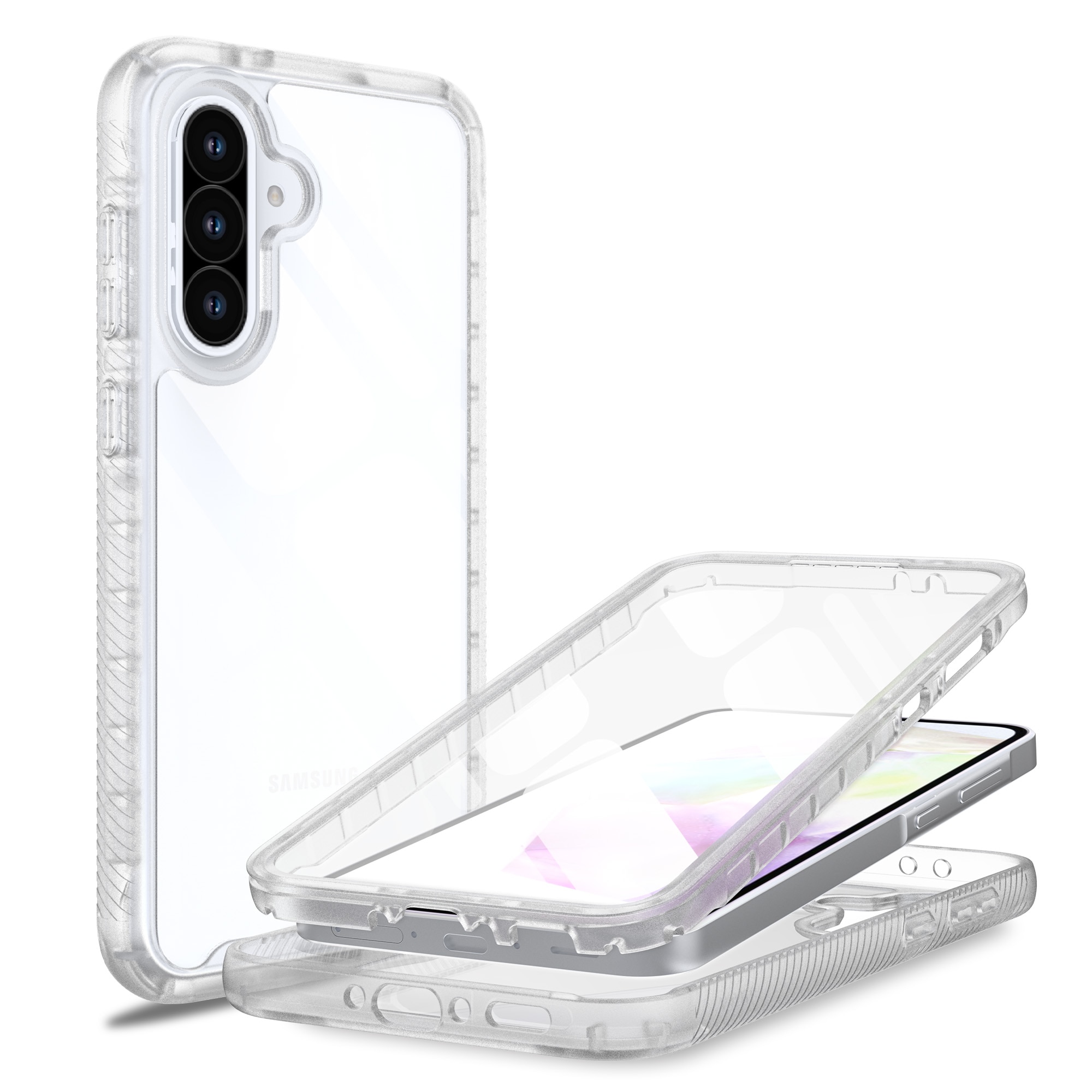 Full Protection Case Samsung Galaxy A56 Gjennomsiktig