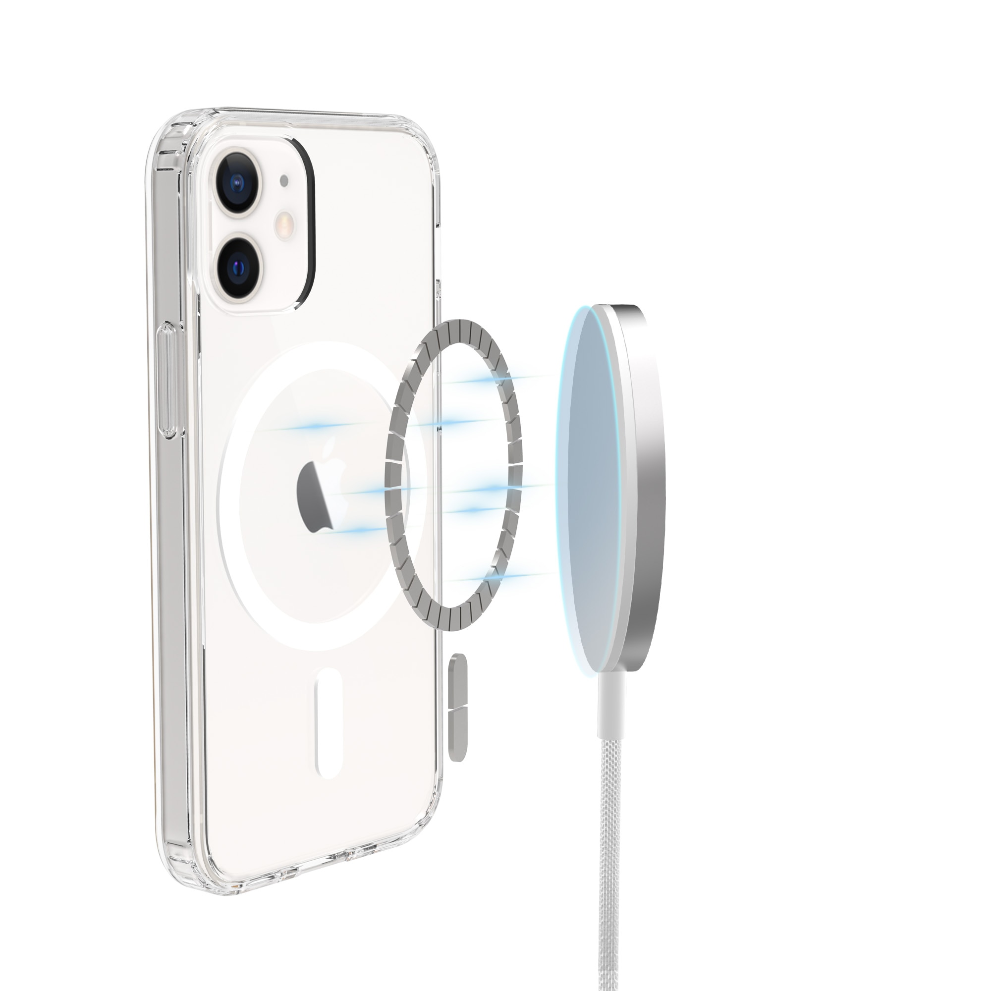 Hybriddeksel MagSafe iPhone 12/iPhone 12 Pro Gjennomsiktig